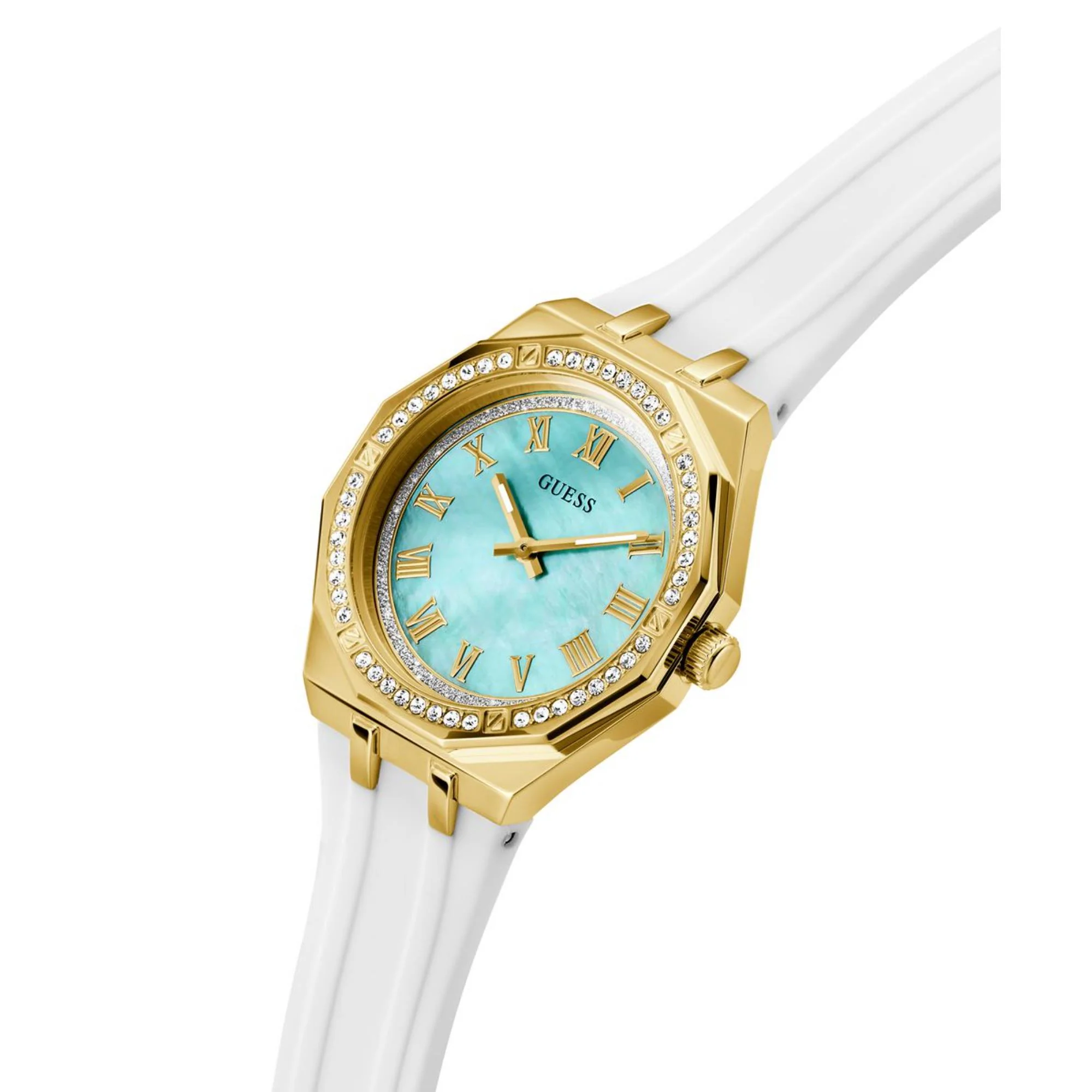 Guess Desire Green Dial Silicone Strap Women's Watch GW0872L1 - Image 4