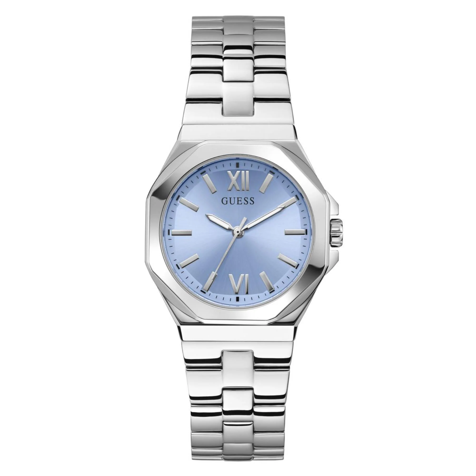 Guess Empress Blue Dial Stainless Steel Strap Women's Watch GW0873L1 - Image 7