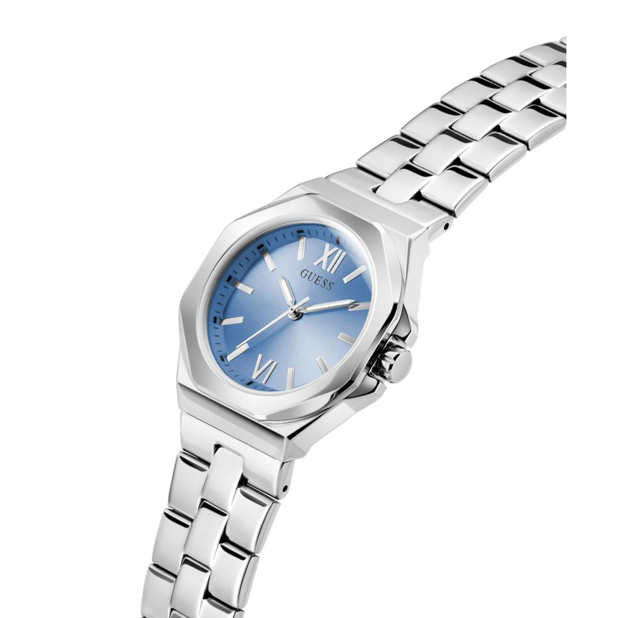 Guess Empress Blue Dial Stainless Steel Strap Women's Watch GW0873L1 - Image 8