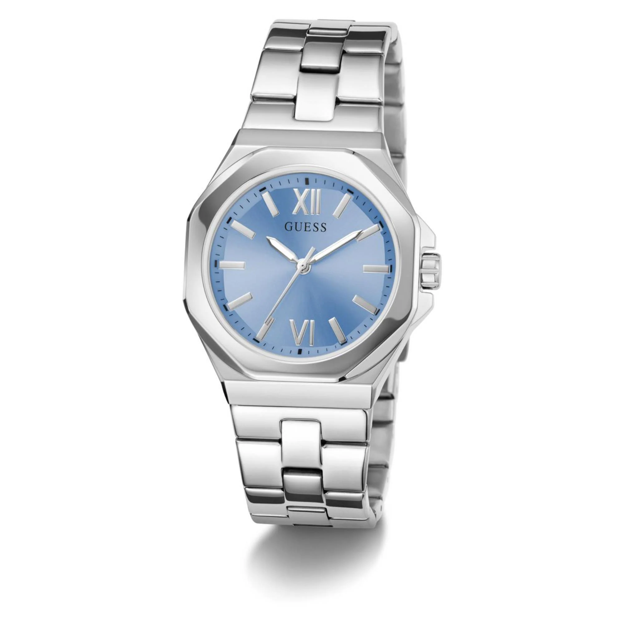 Guess Empress Blue Dial Stainless Steel Strap Women's Watch GW0873L1 - Image 9