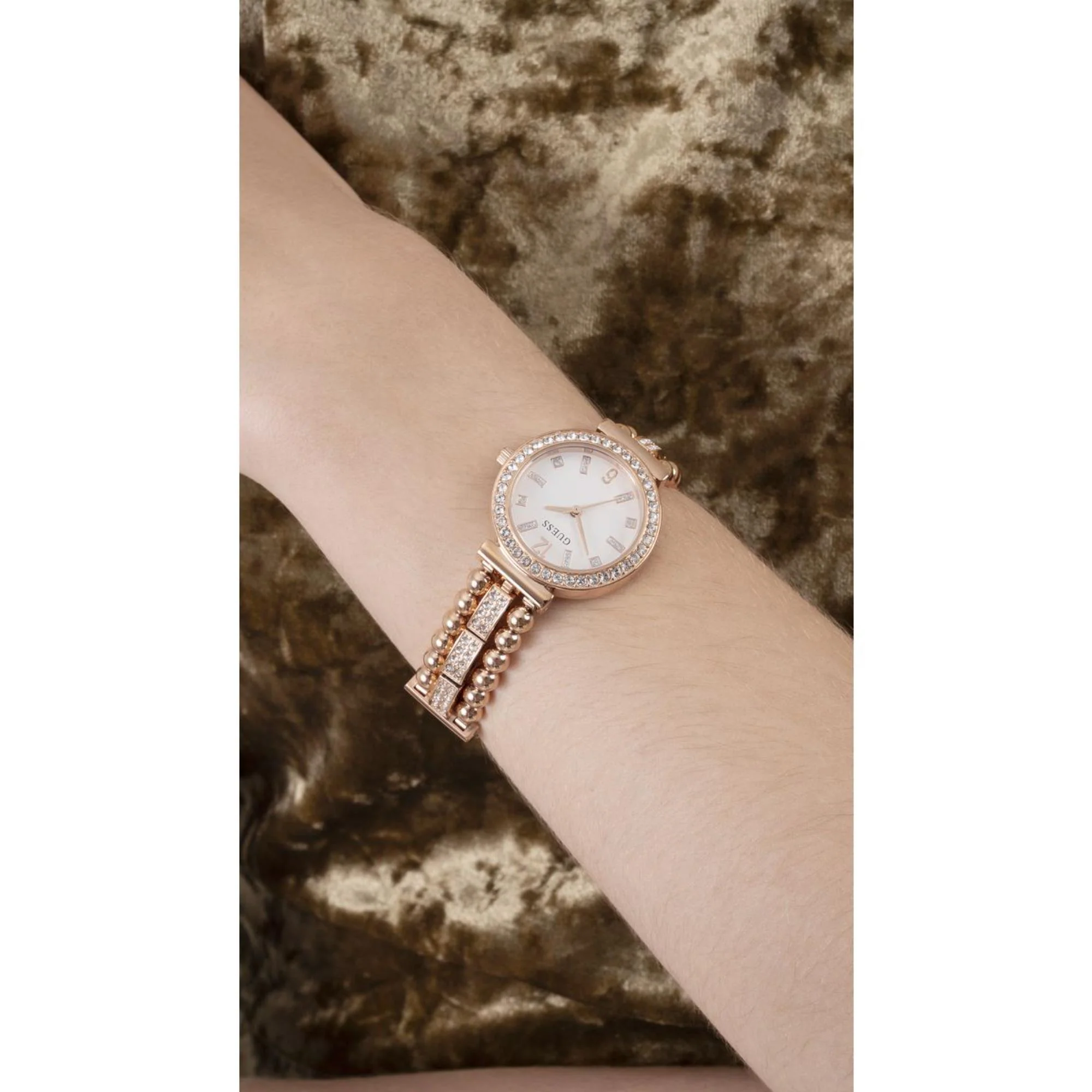 Guess Gala White Dial Stainless Steel Strap Women's Watch GW0401L3 - Image 11