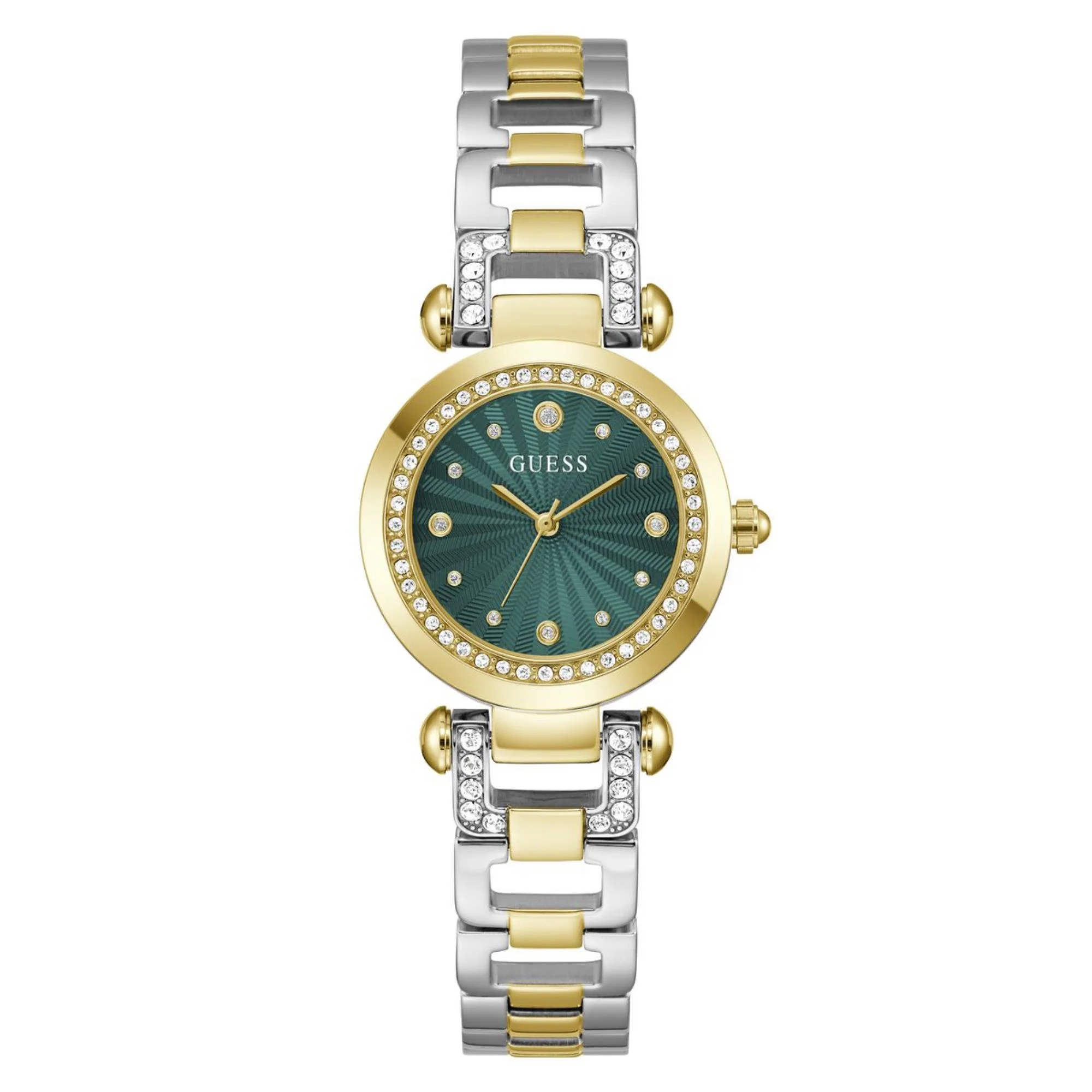 Guess Ginger Green Dial Stainless Steel Strap Women's Watch GW0869L1 - Image 6