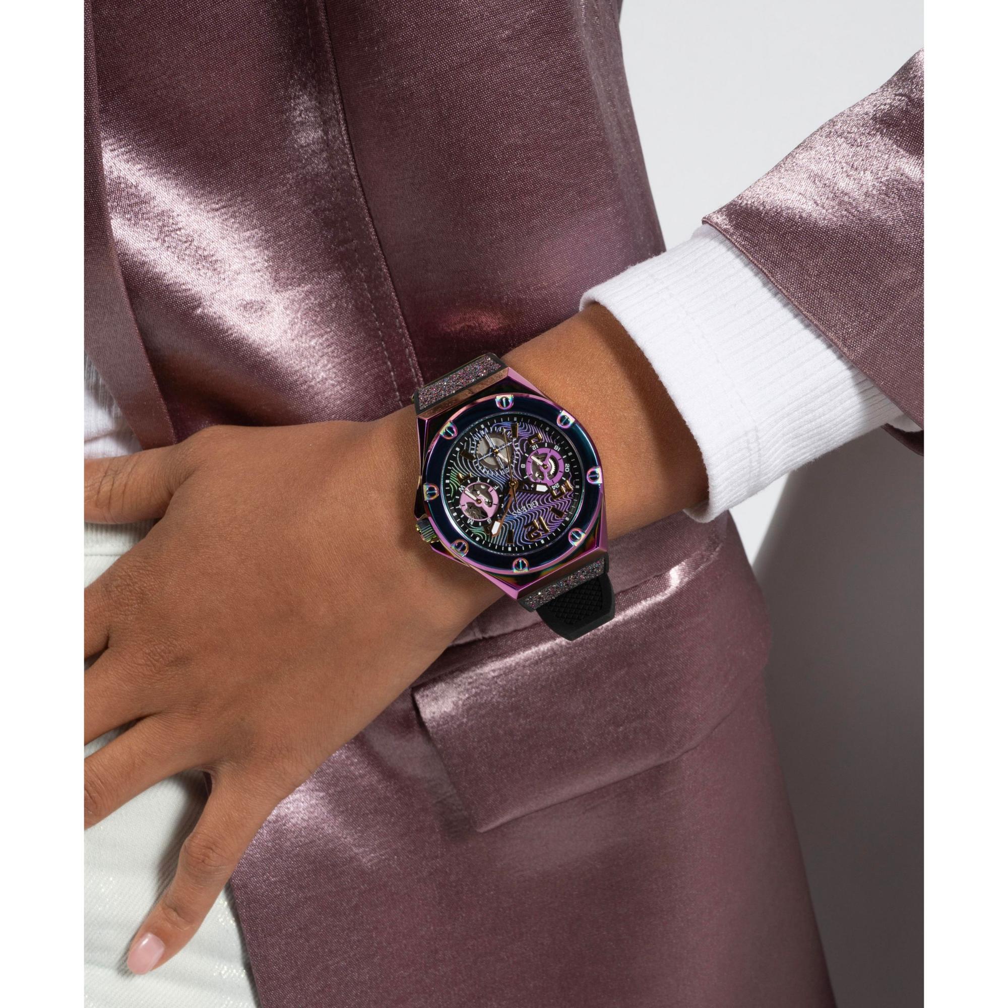 GUESS 2-Tone Iridescent Multi-Function Multicoloured Dial Ladies Watch GW0620L4 - Image 15