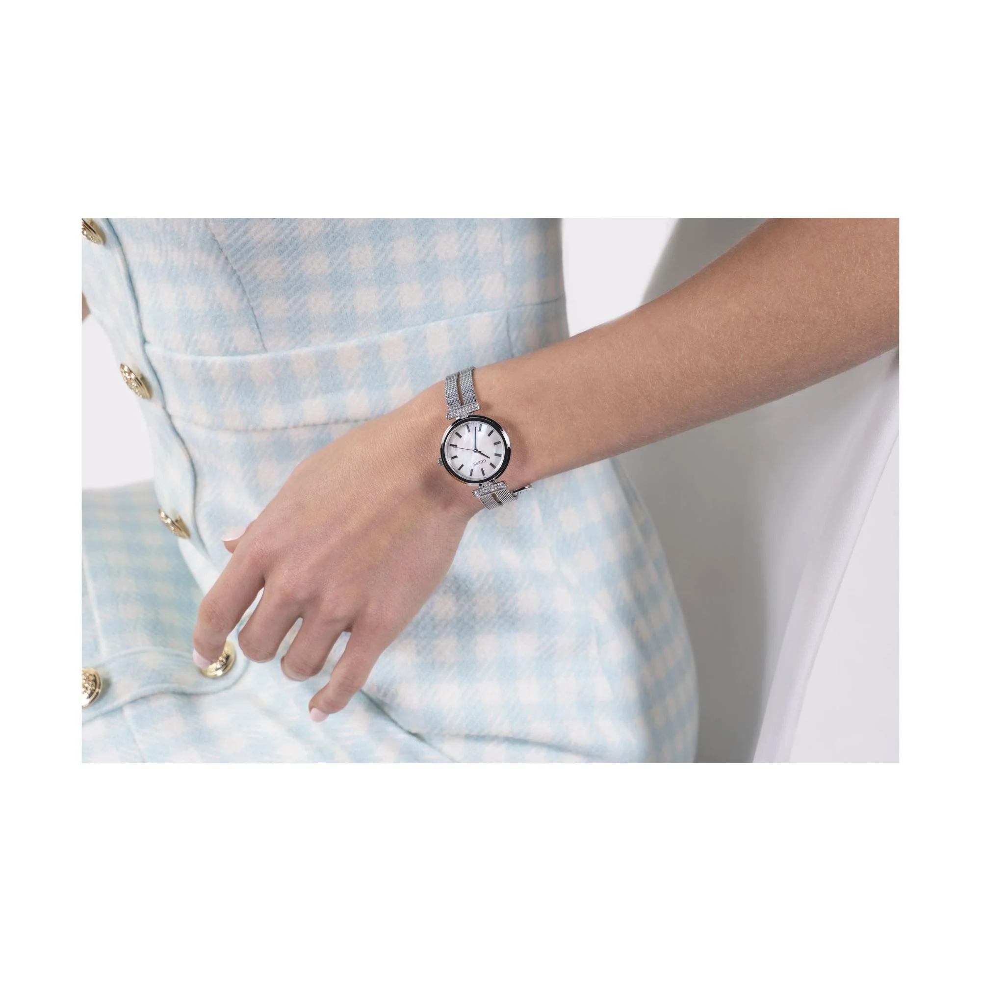GUESS Ladies Array Mother of Pearl Dial Stainless Steel Strap Watch GW0471L1 - Image 15