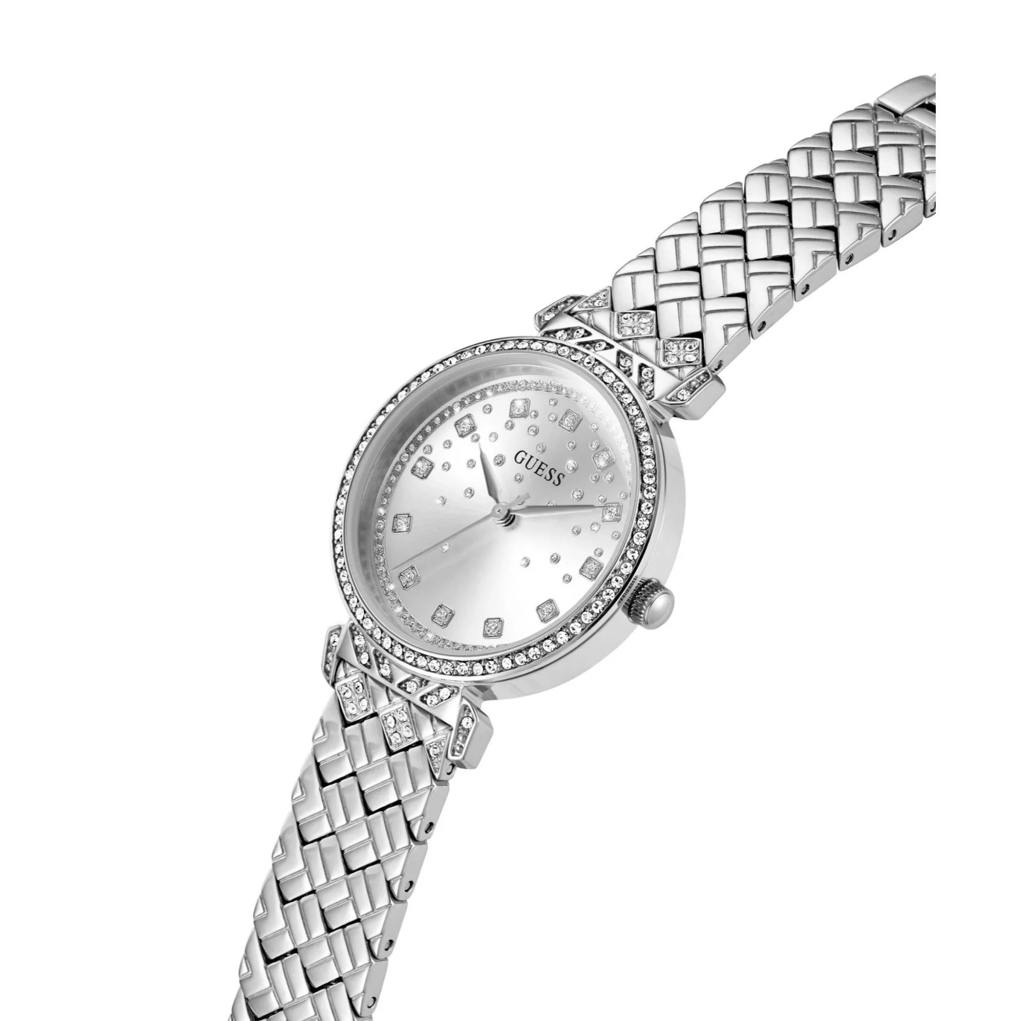 GUESS Enchantment Silver Dial Steel Strap Ladies Watch GW0763L1 - Image 3