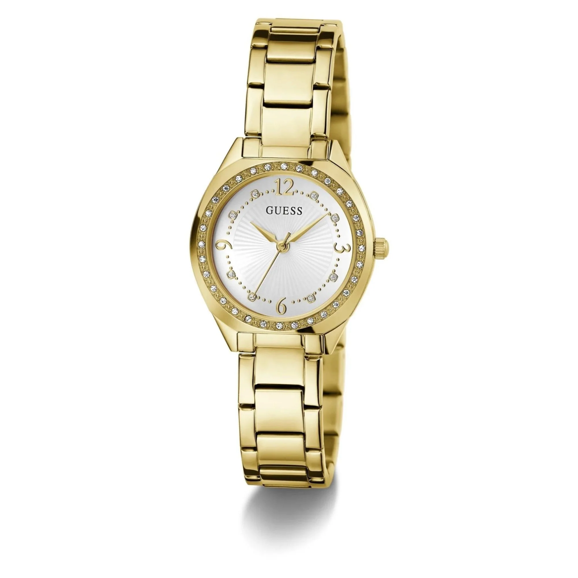 GUESS Gold Tone Analog White Dial Ladies Watch GW0767L2 - Image 2