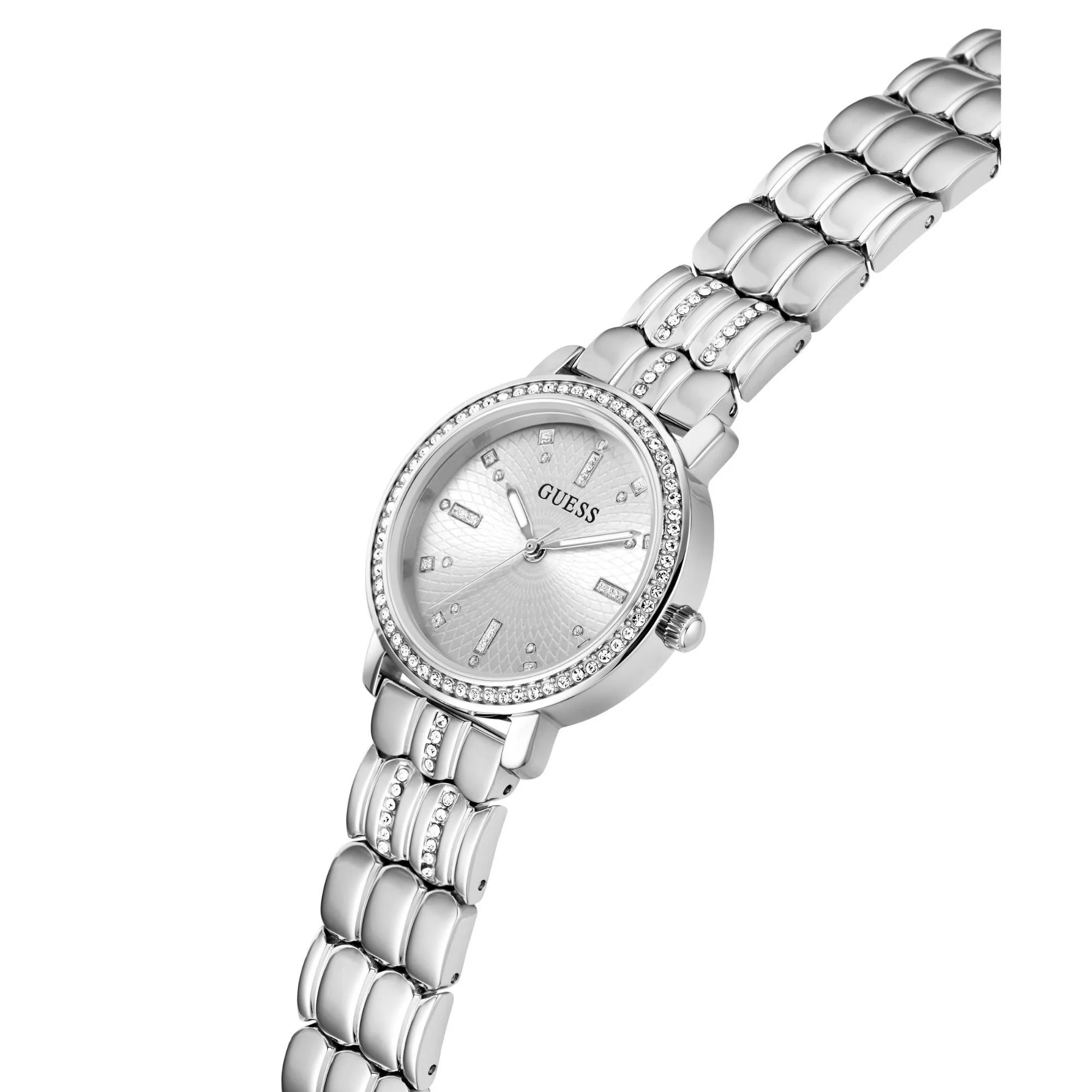 Guess Hayley Silver Dial with Elegant Crystal Accents Ladies Watch GW0612L1 - Image 16