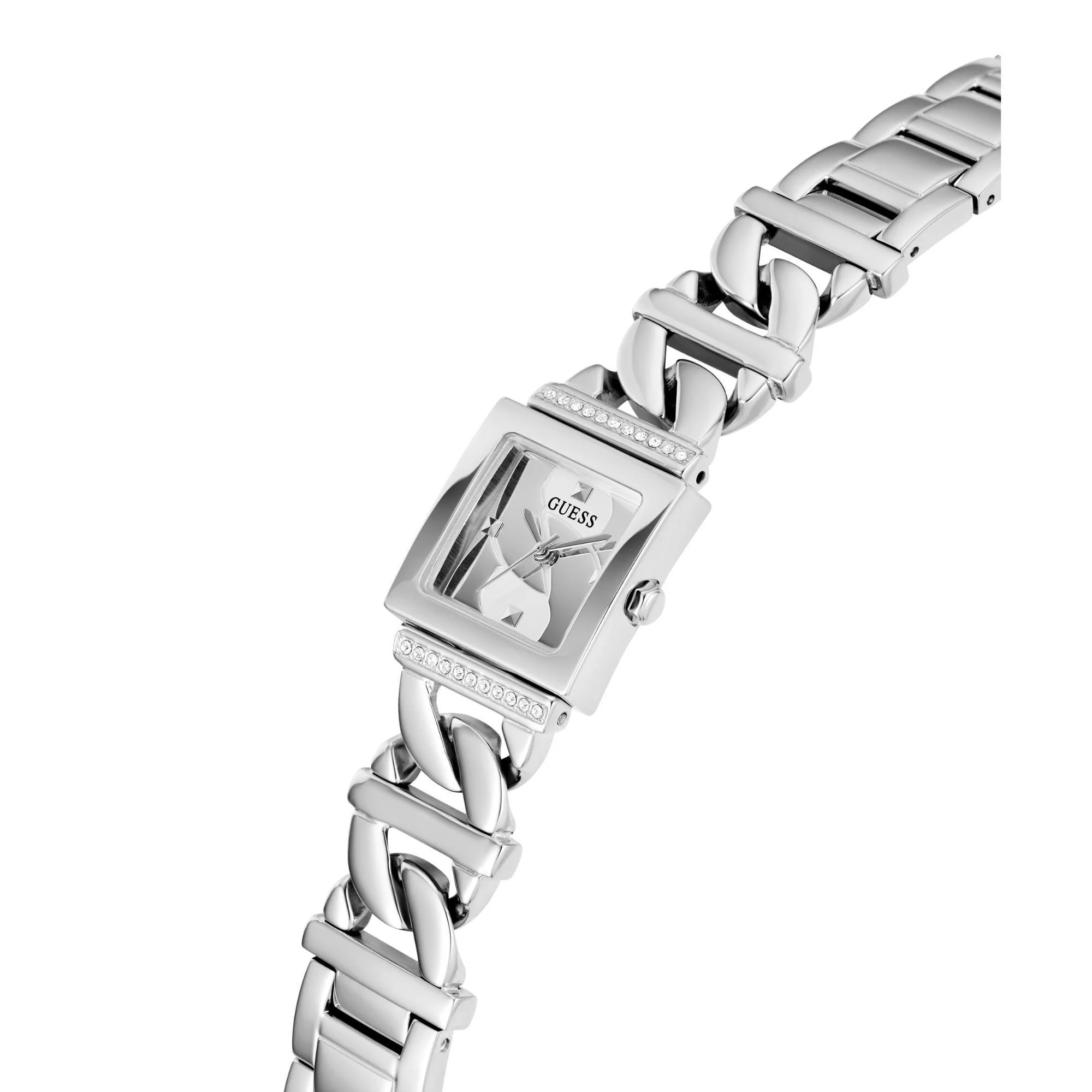 Guess Runaway Silver Dial with Stainless Steel Strap Ladies Watch GW0603L1 - Image 3