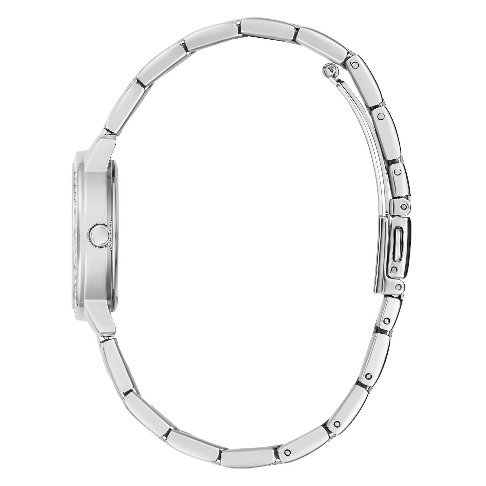 GUESS Ladies Silver Tone Stainless Steel Strap Analog White Dial Watch GW0468L1 - Image 12
