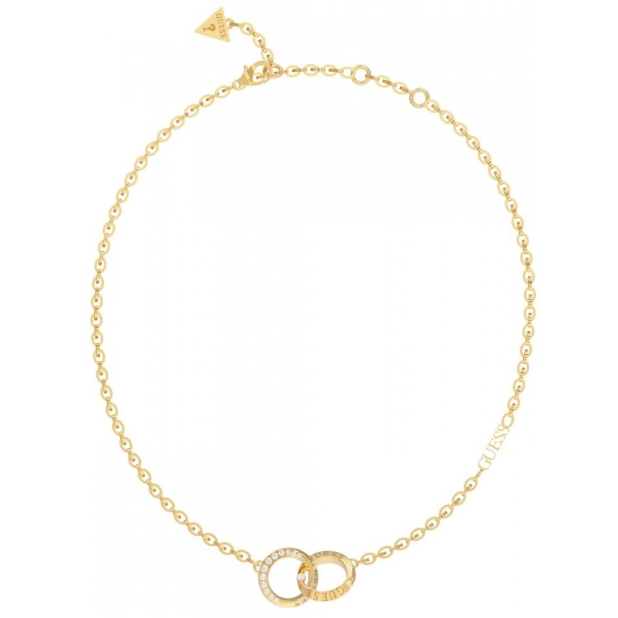Guess Ladies Yellow Gold-Plated Mini Forever Link Necklace UBN02191YG - Image 3