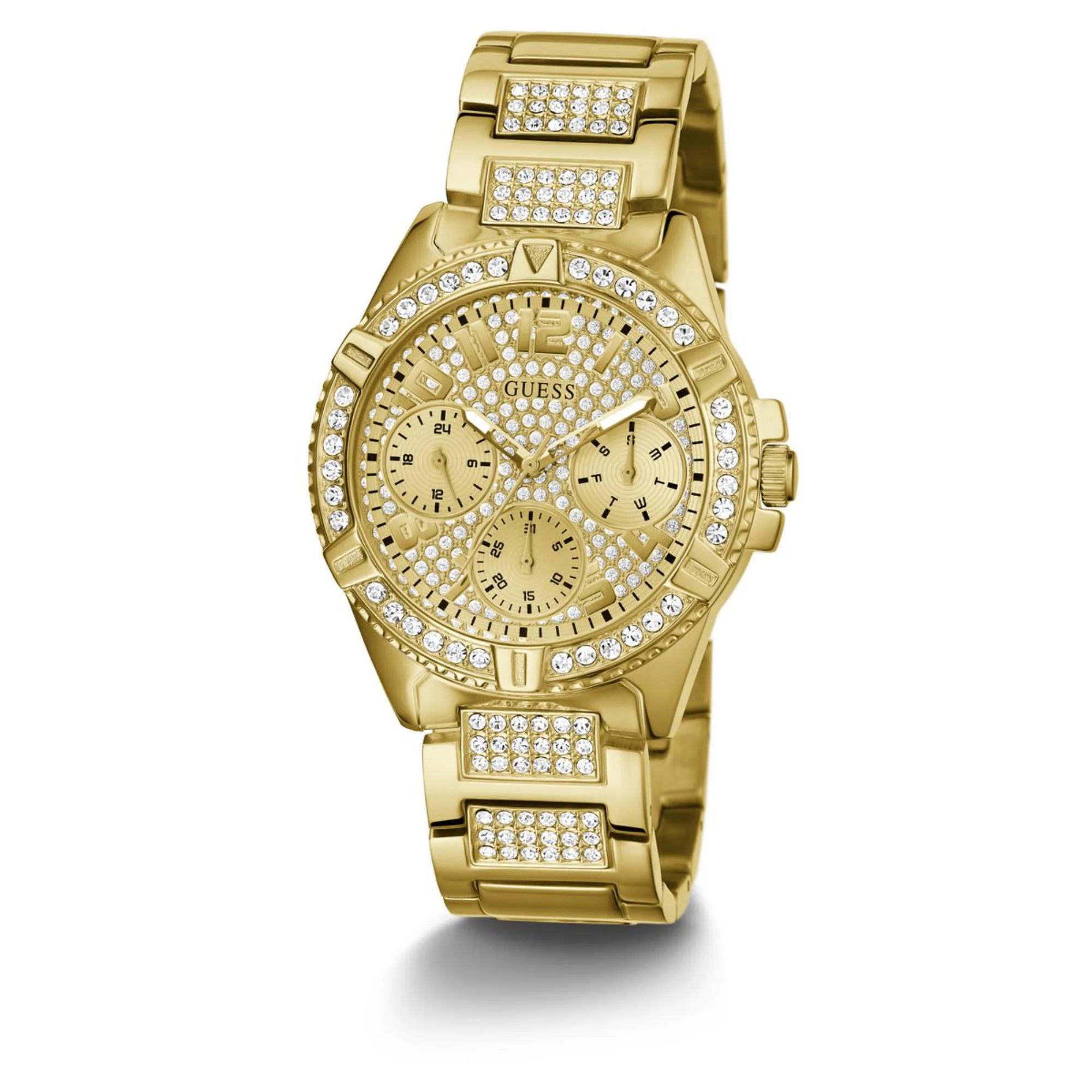 Guess Lady Frontier Champagne Dial Stainless Steel Strap Women's Watch W1156L2 - Image 10