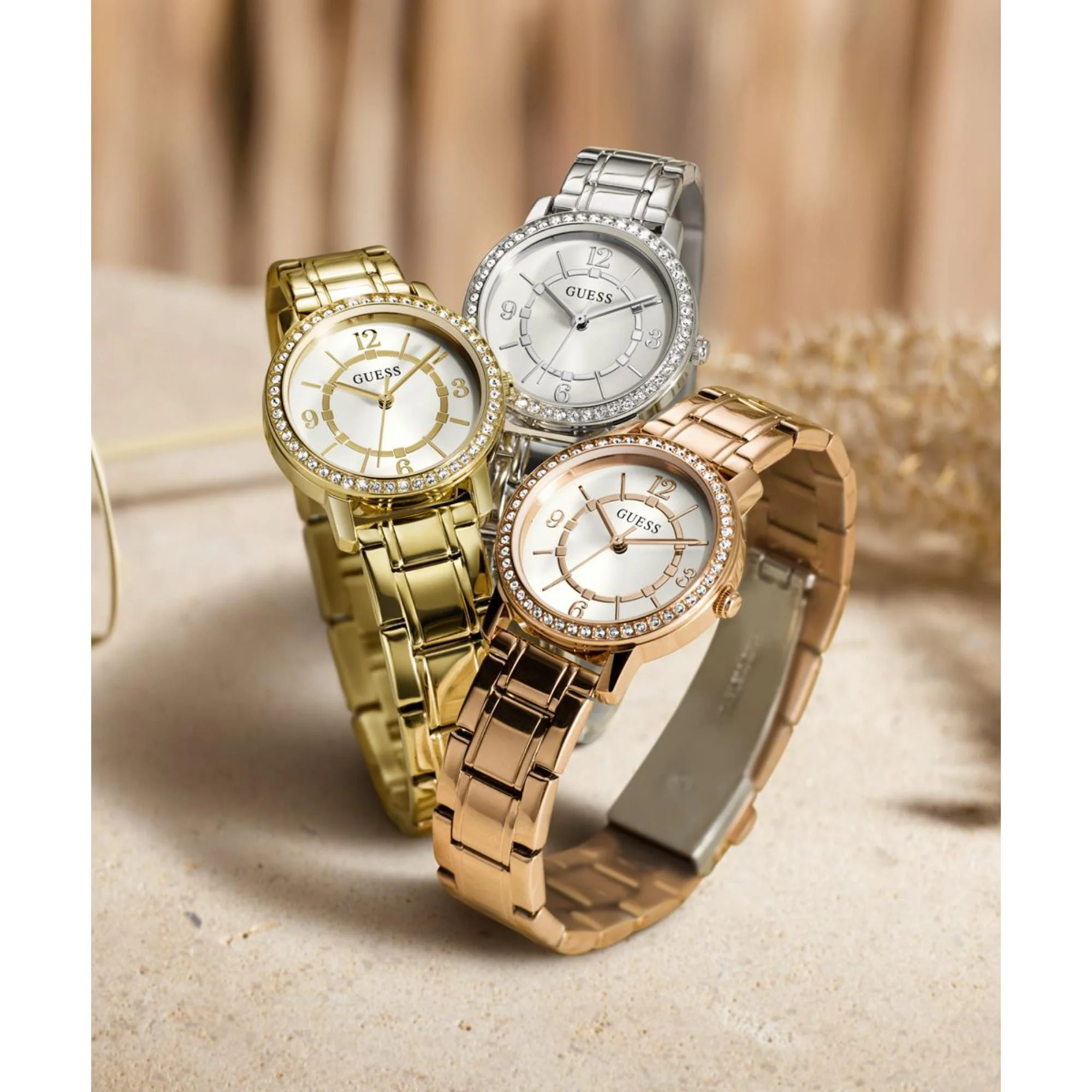 Guess Melody White Dial Stainless Steel Strap Women's Watch GW0468L3 - Image 4