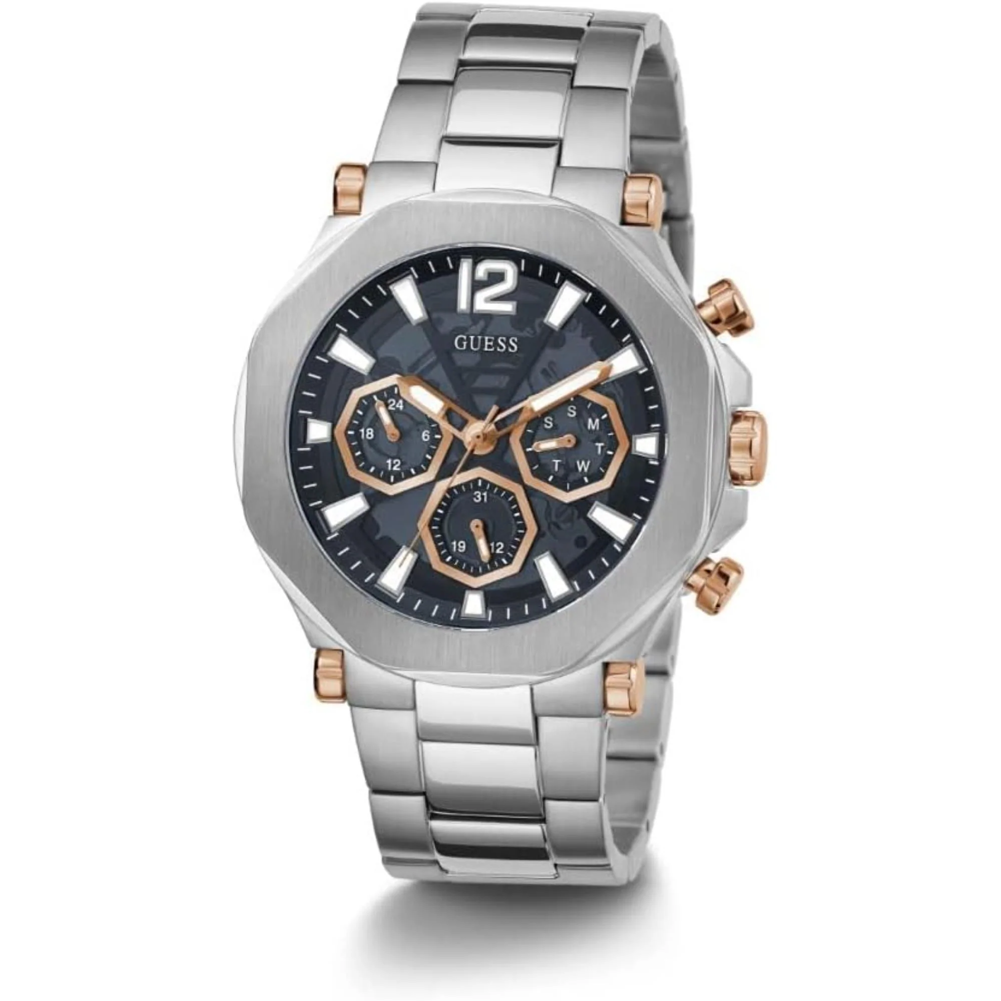 Guess Black Dial Stainless Steel Bracelet Men's Watch GW0539G1 - Image 3