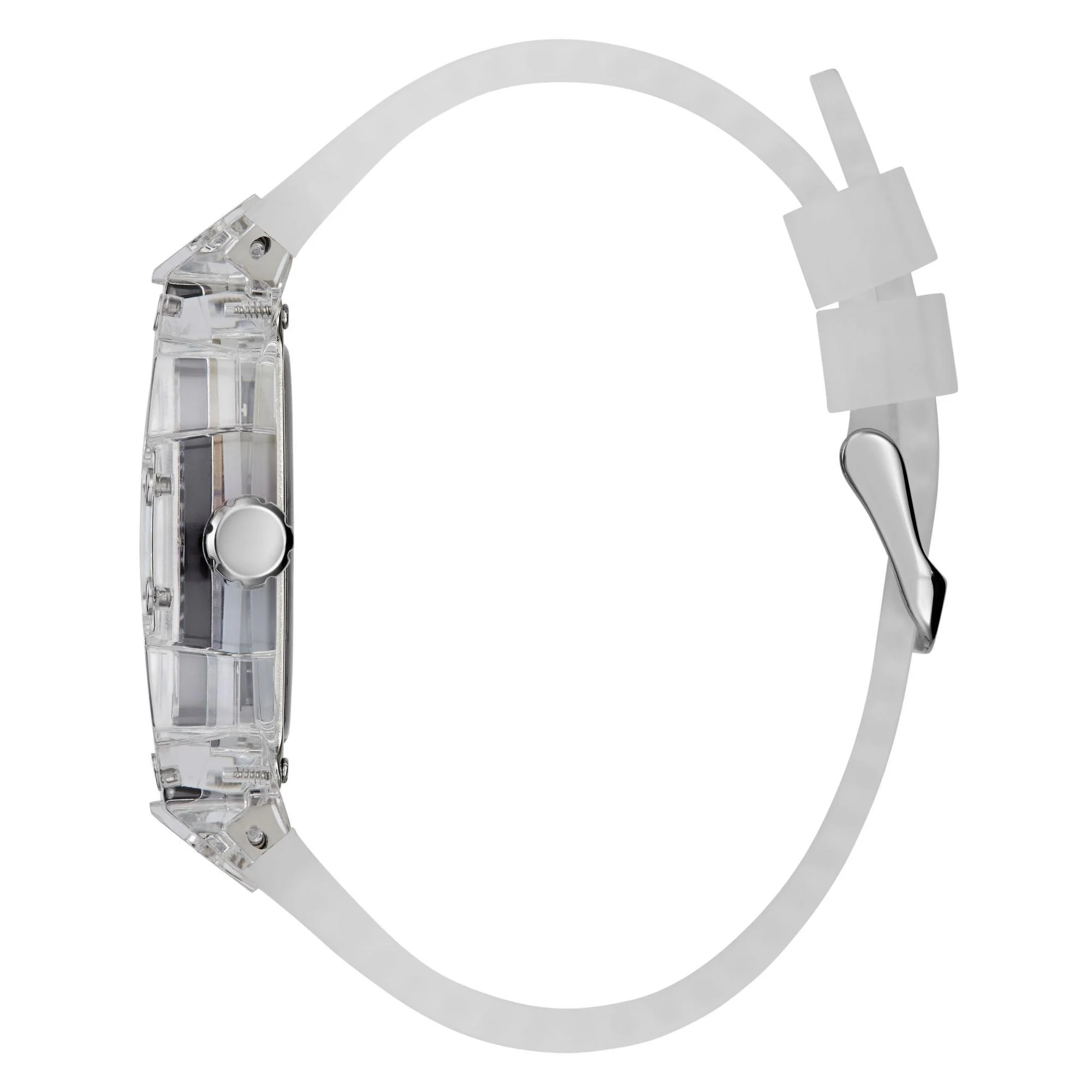 GUESS Men’s Clear Multi-Function Watch with Stainless Steel Strap GW0499G3 - Image 4