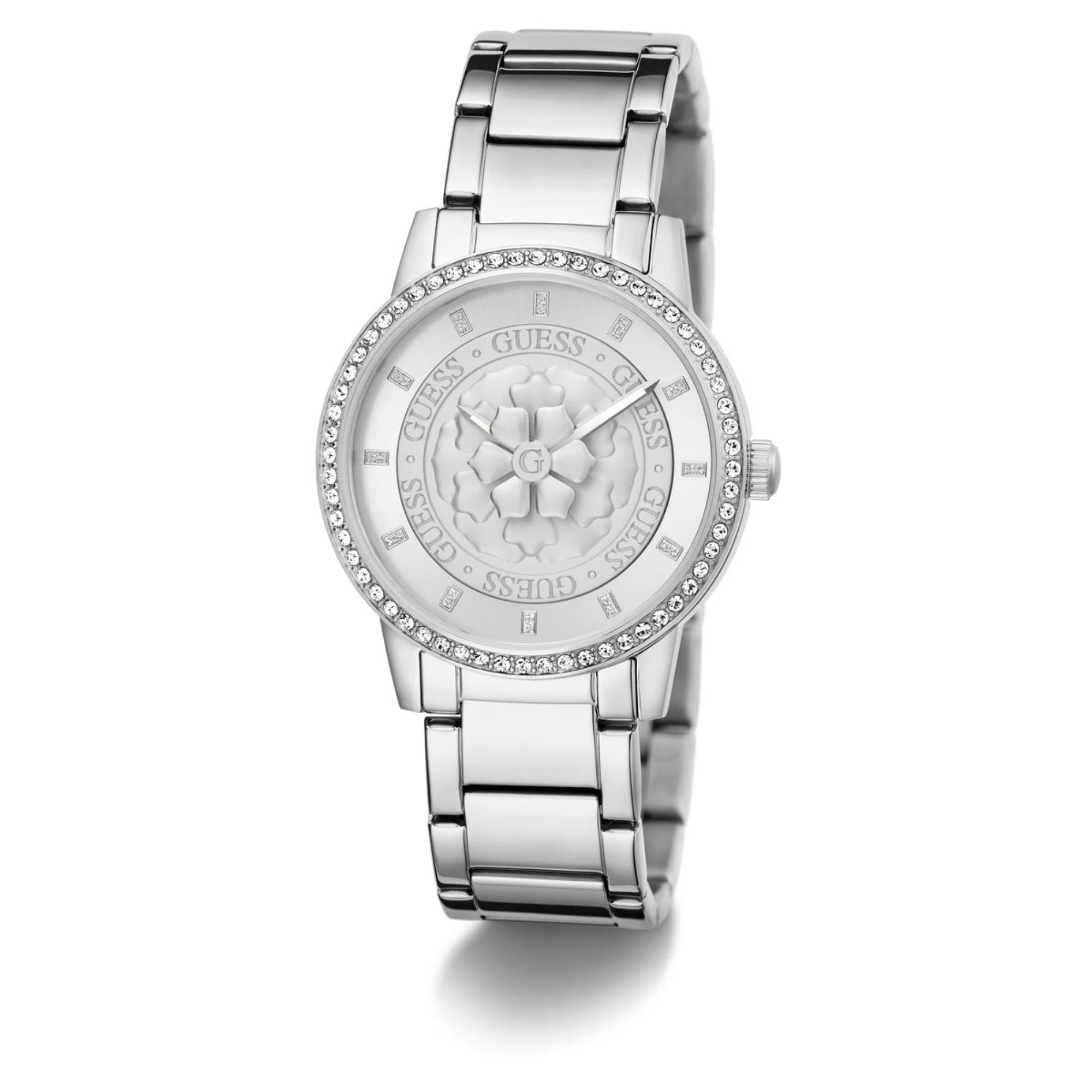 Guess Petal 40th Anniversary Silver Dial Stainless Steel Strap Women's Watch GW0747L1 - Image 17