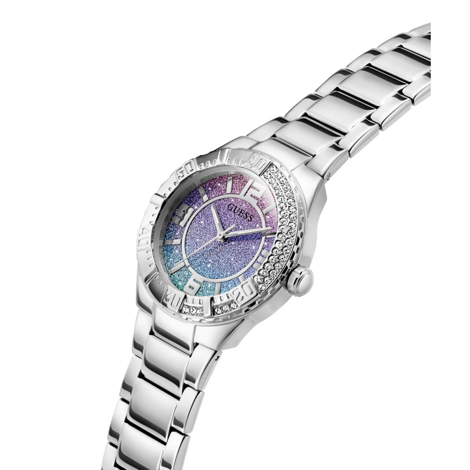 Guess Sangria Multicolor Dial Stainless Steel Strap Women's Watch GW0882L1 - Image 4