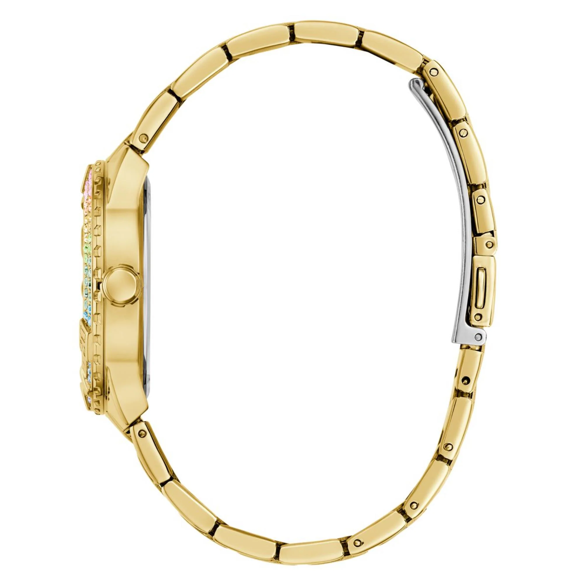 Guess Sangria Rainbow Dial Stainless Steel Strap Women's Watch GW0882L2 - Image 9