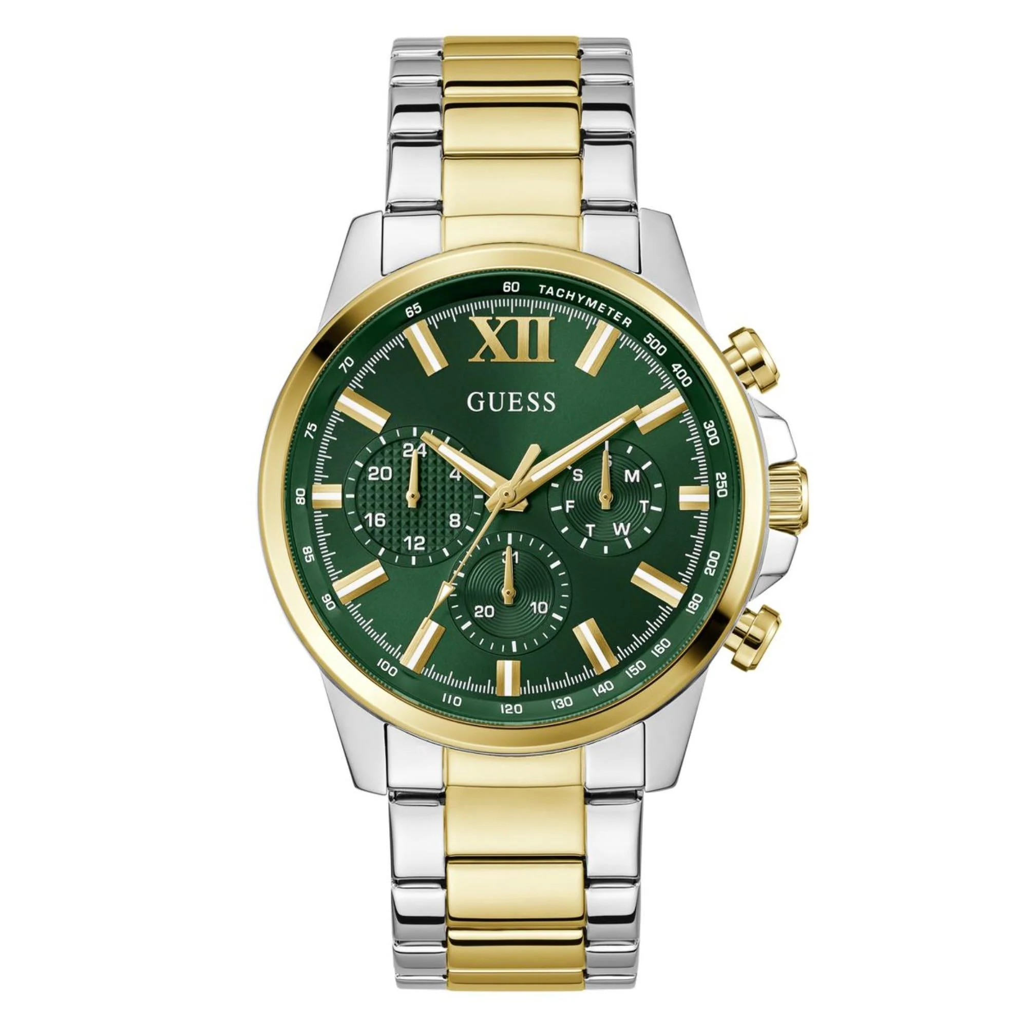 Guess Walker Green Dial Stainless Steel Strap Men's Watch GW0900G5 - Image 6