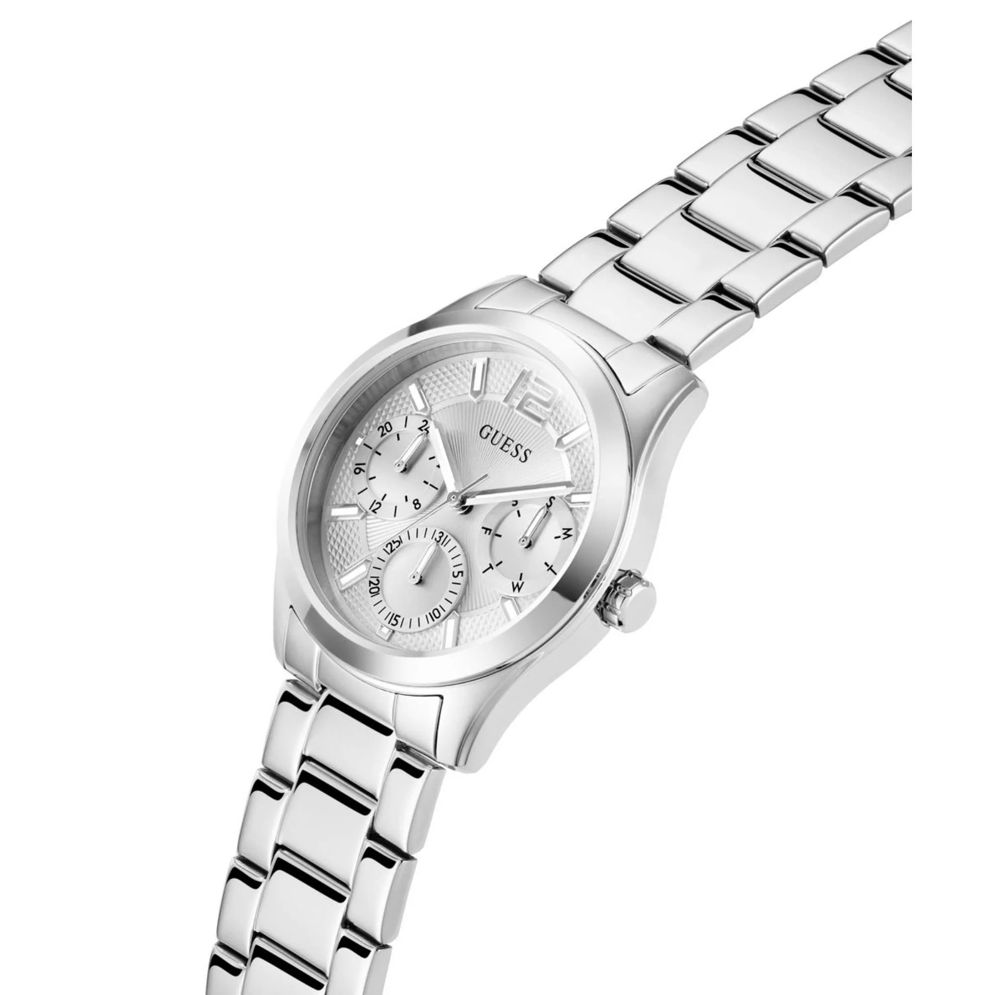 Guess Zoe Silver Dial Stainless Steel Strap Women's Watch GW0760L1 - Image 16