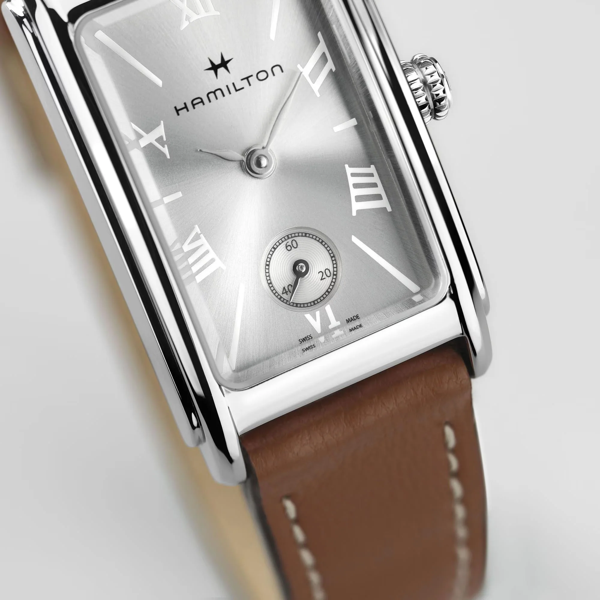 Hamilton American Classic Ardmore Quartz Silver Dial Leather Strap Women's Watch H11221550 - Image 10
