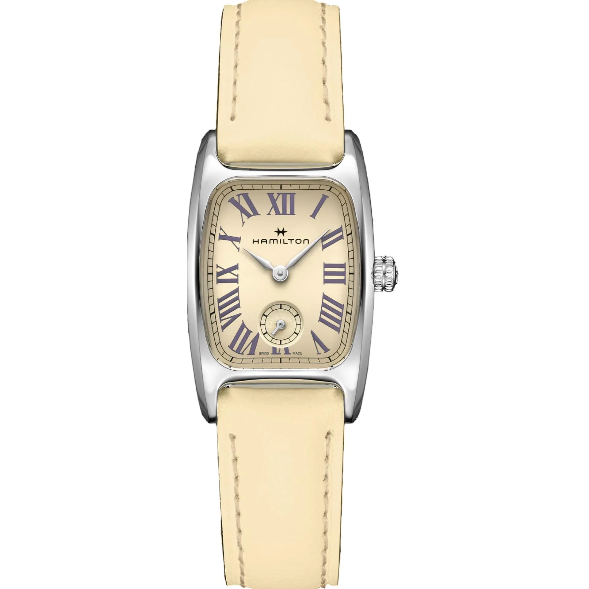 Hamilton American Classic Boulton Small Second Quartz M Beige Dial Leather Strap Women's Watch H13321821 - Image 8