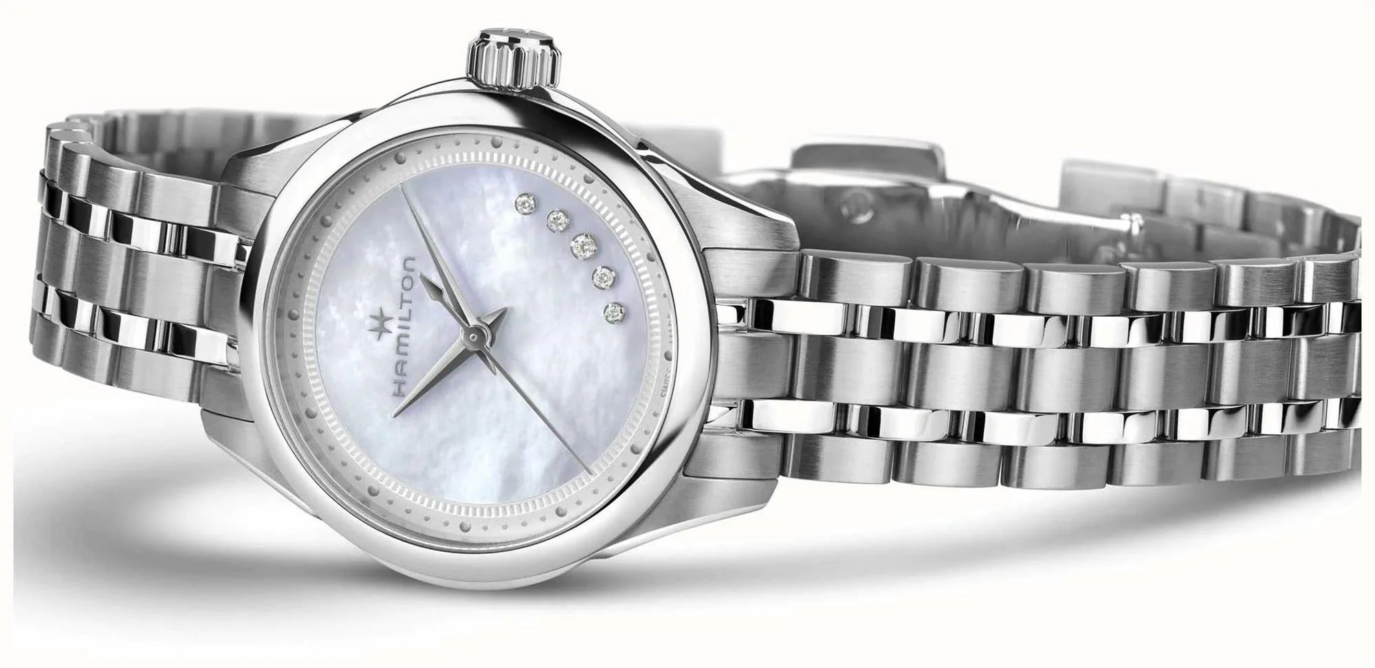 Hamilton Diamond Set Mother of Pearl Dial Ladies Watch H32111190 - Image 7