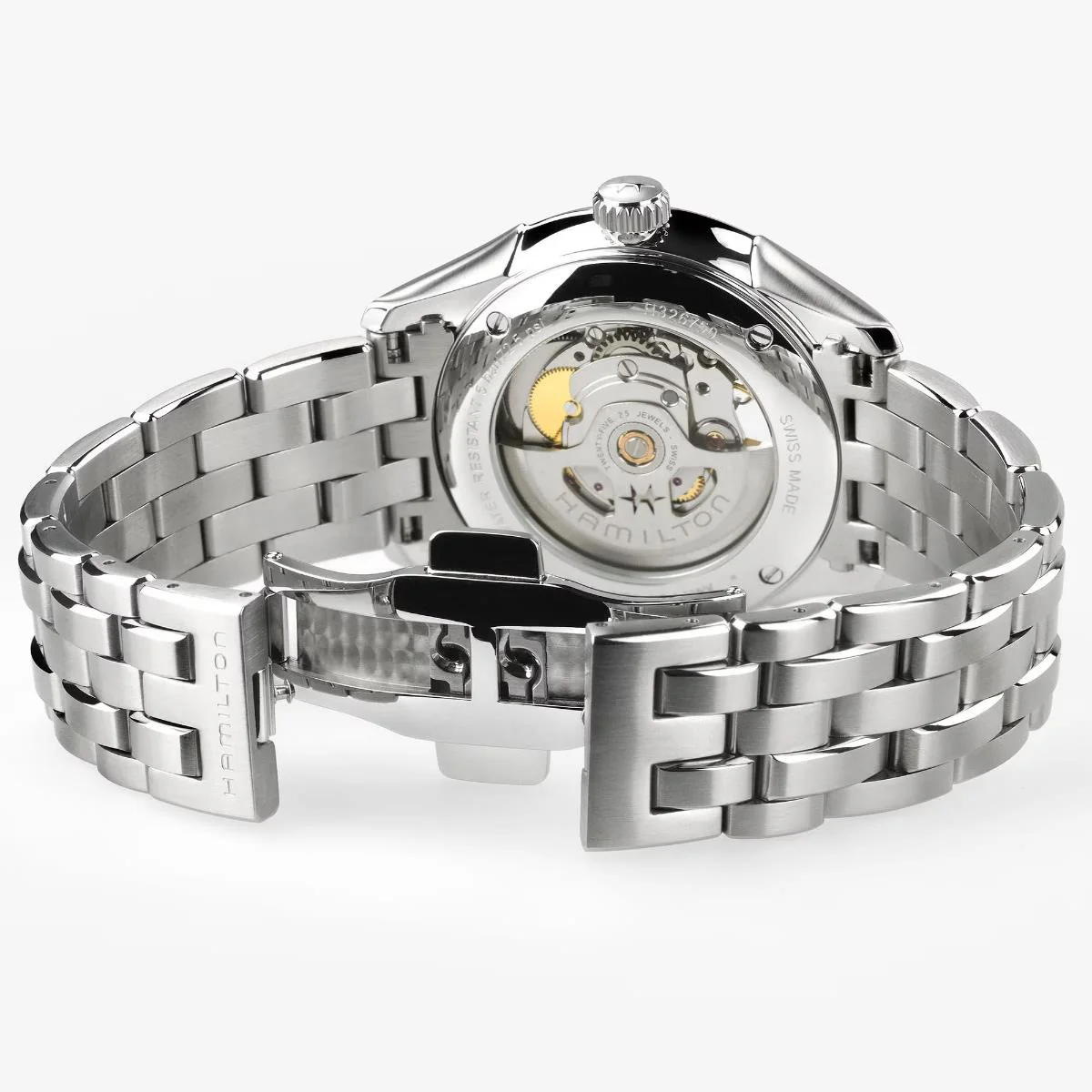 Hamilton Jazzmaster Open Heart Auto Black Dial Steel Strap Men's Dress Watch H32675101 - Image 6