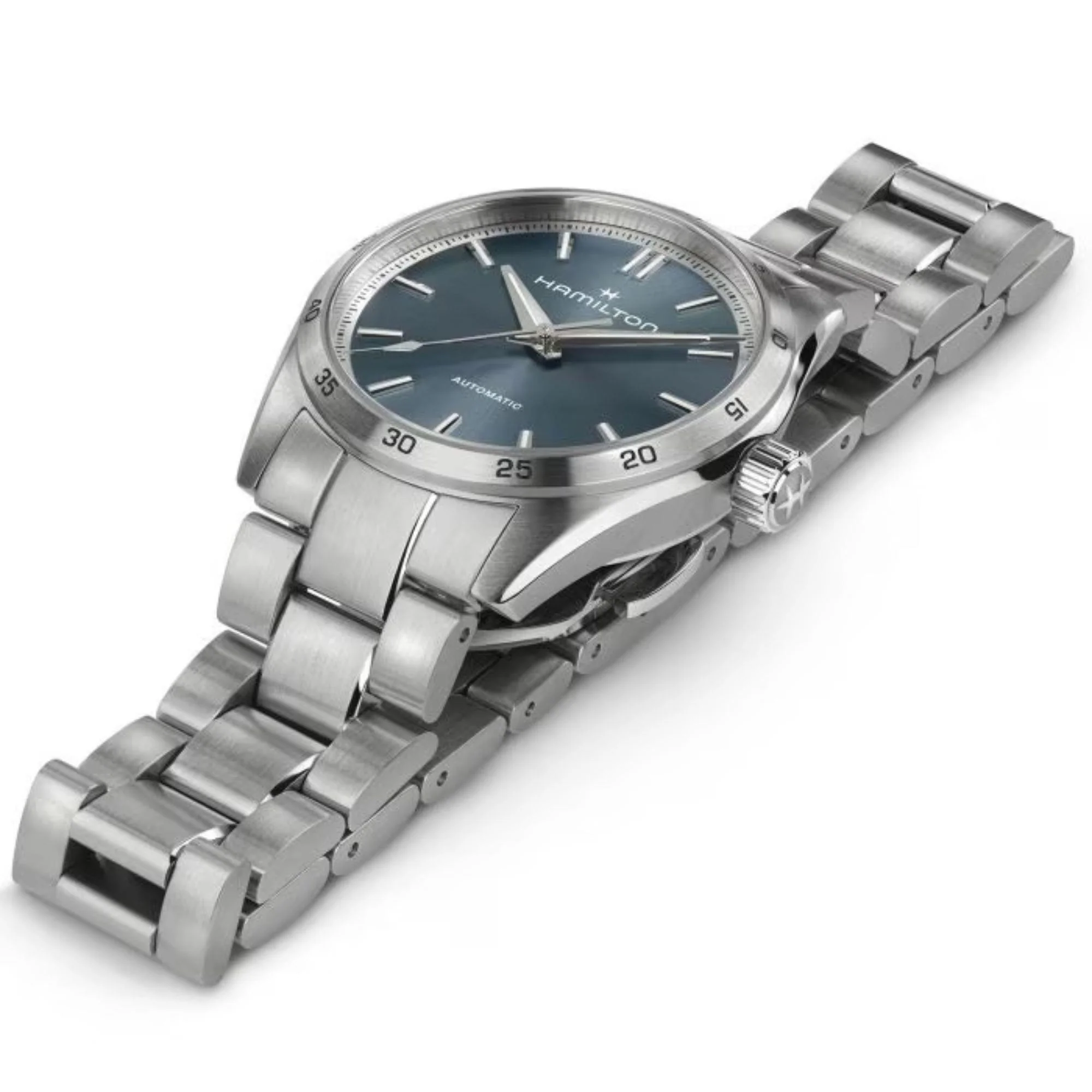 Hamilton Jazzmaster Performer Auto Blue Dial Steel Strap Ladies Watch H36105140 - Image 4