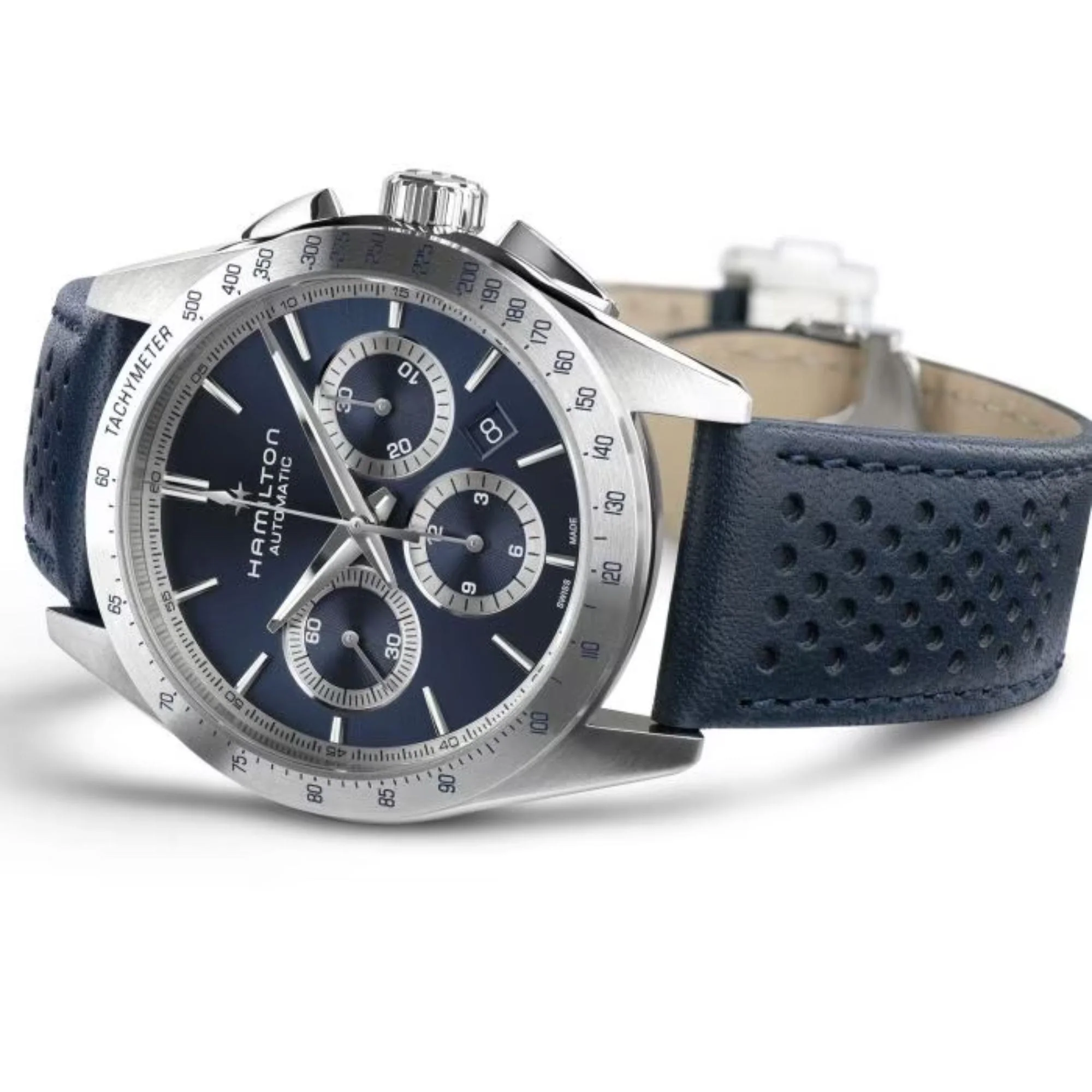 Hamilton Jazzmaster Performer Automatic Chronograph Blue Dial Men's Watch H36616640 - Image 3
