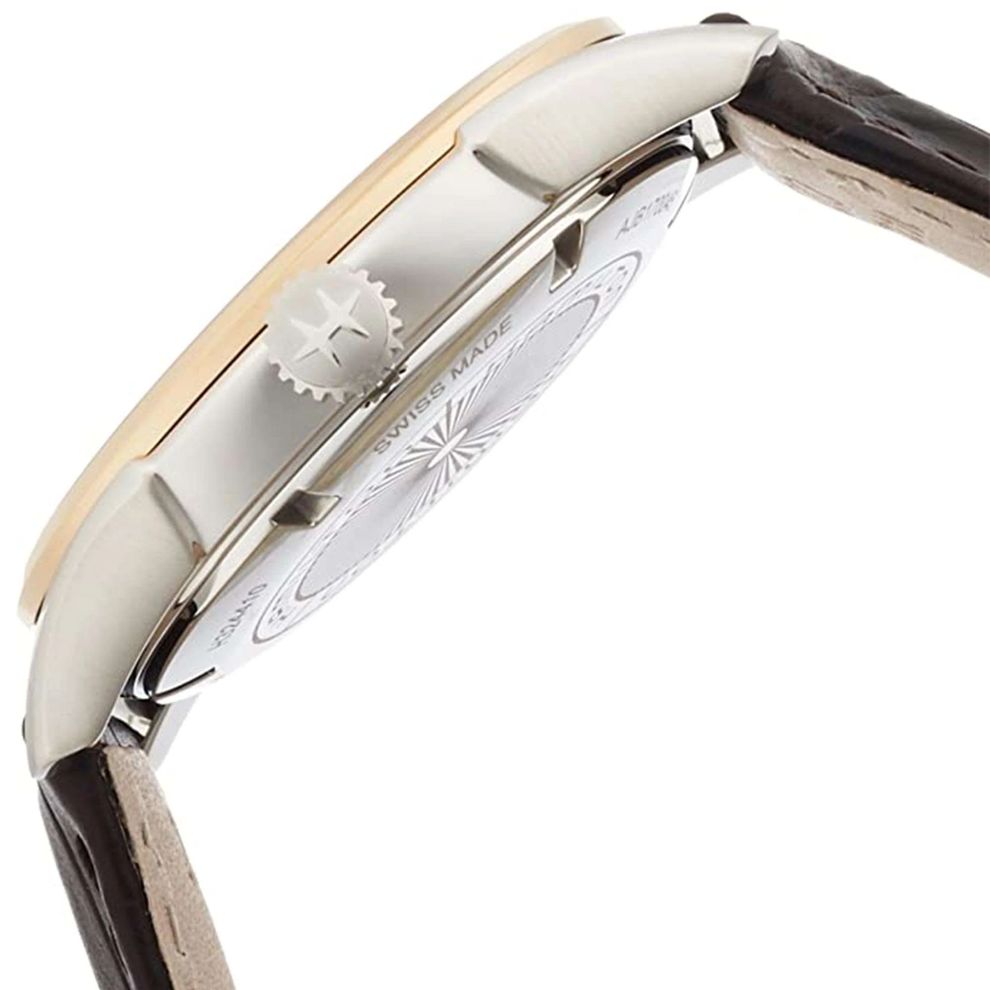 Hamilton Jazzmaster Quartz Silver Dial Brown Leather Strap Men's Watch H32441551 - Image 2