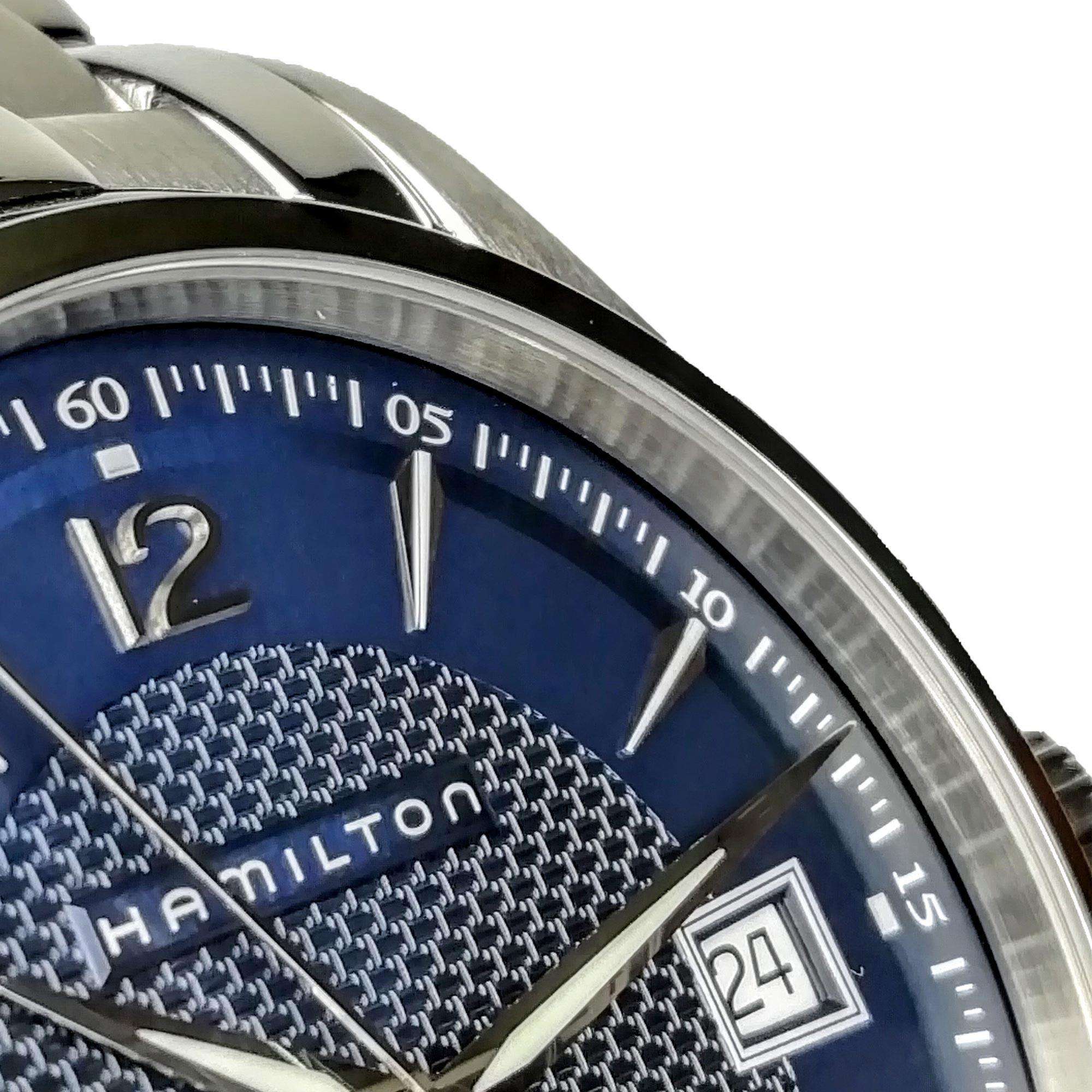 Hamilton Jazzmaster Viewmatic Automatic Blue Dial Stainless Steel Bracelet Men's Watch H32515145 - Image 2