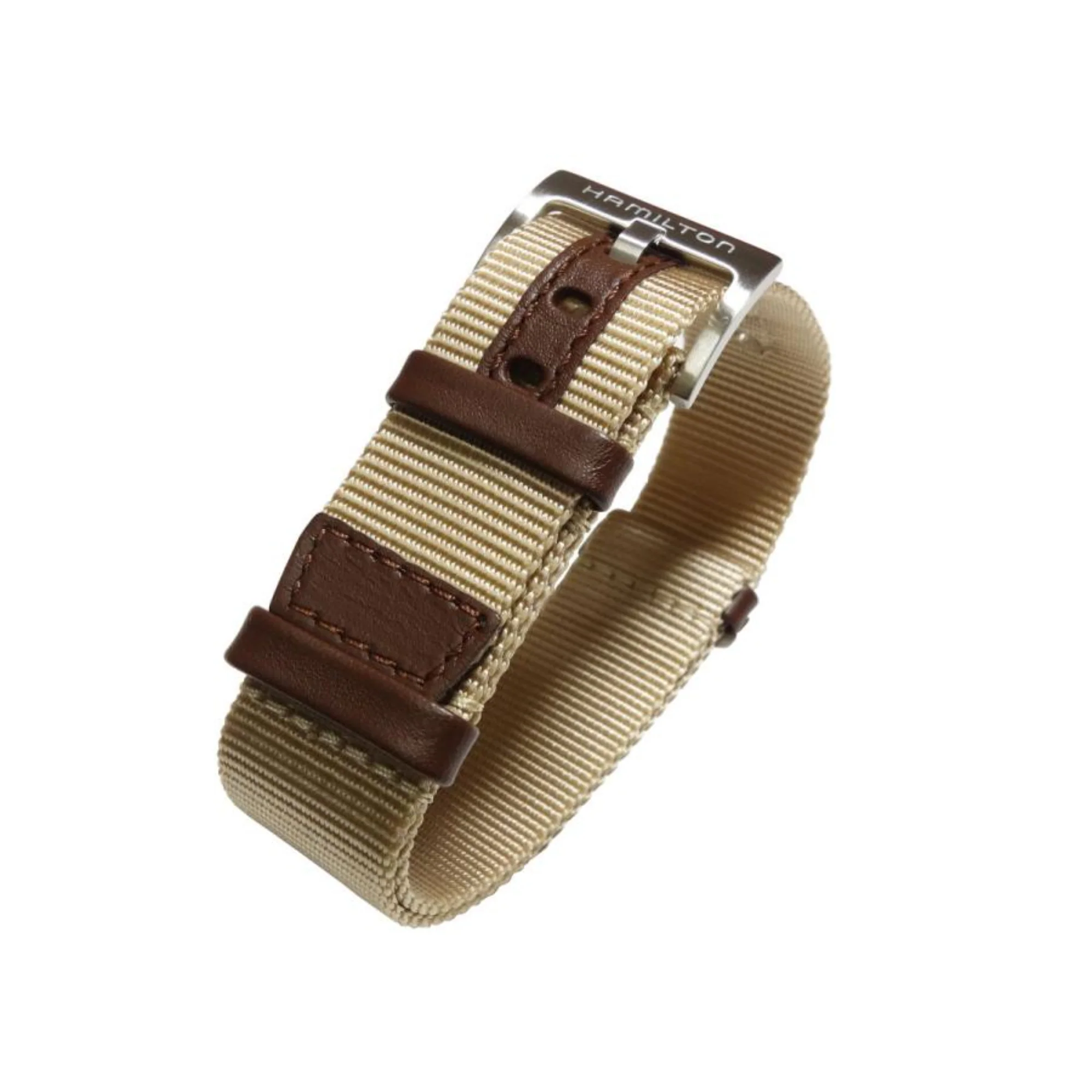 Hamilton Khaki Field Beige NATO Textile Standard Watch Strap H690694103 - Image 2