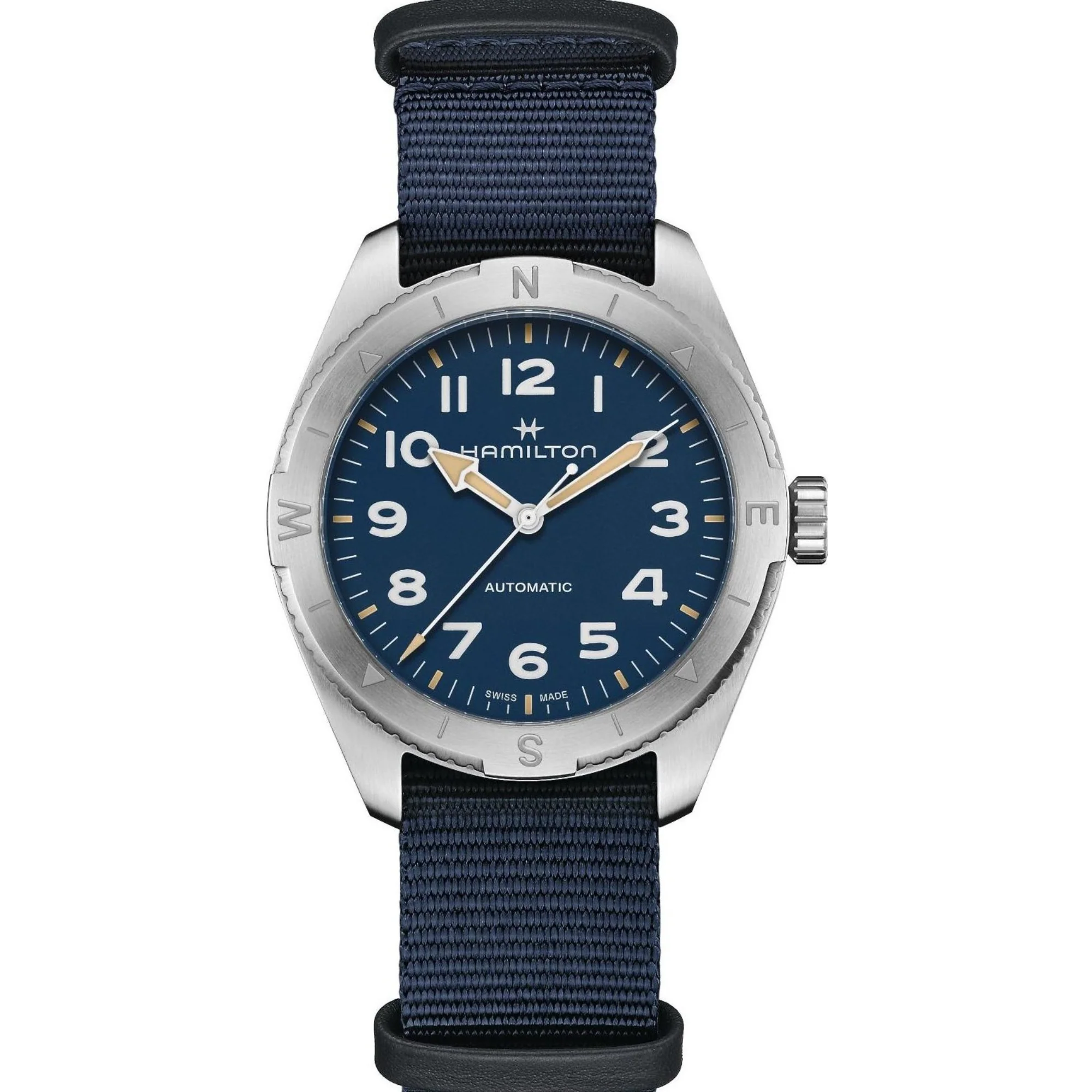 Hamilton Khaki Field Expedition Automatic Blue Dial NATO Strap Men's Watch H70315940