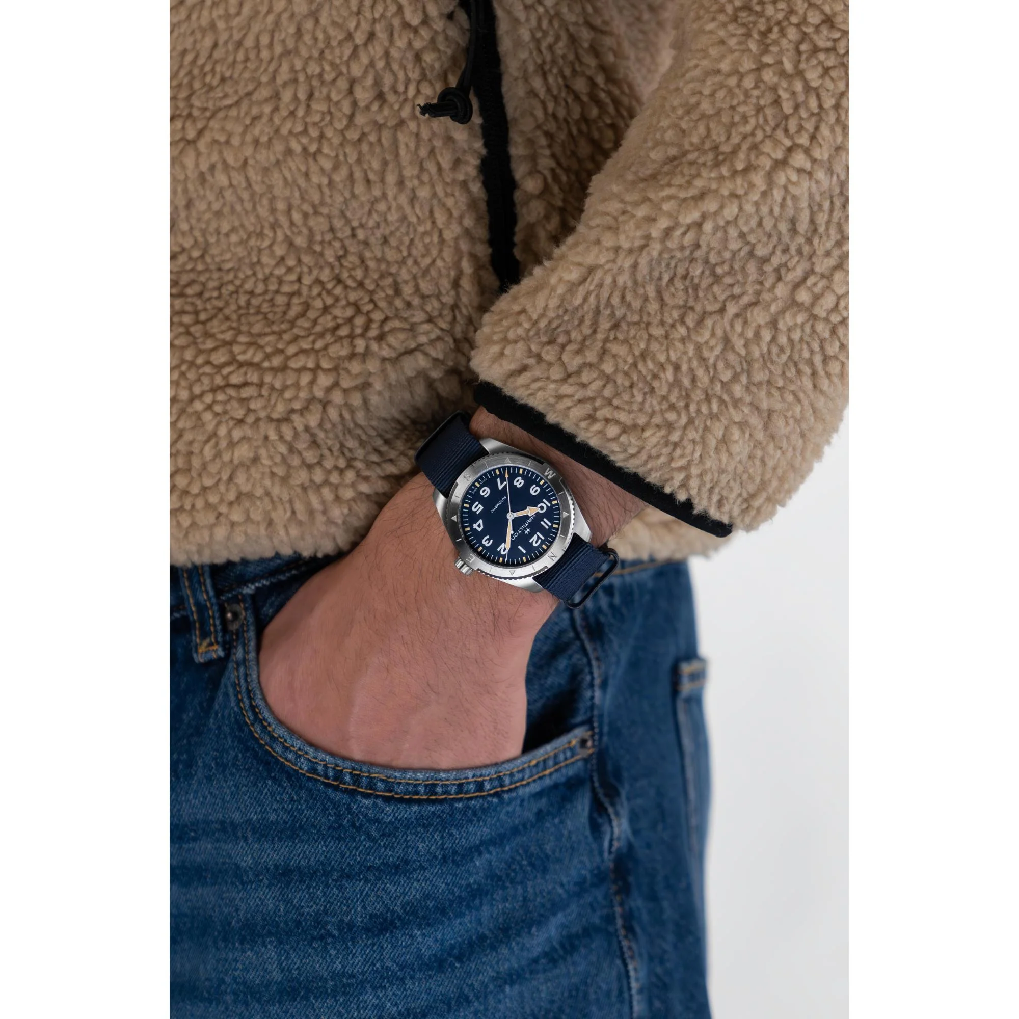 Hamilton Khaki Field Expedition Automatic Blue Dial NATO Strap Men's Watch H70315940 - Image 2