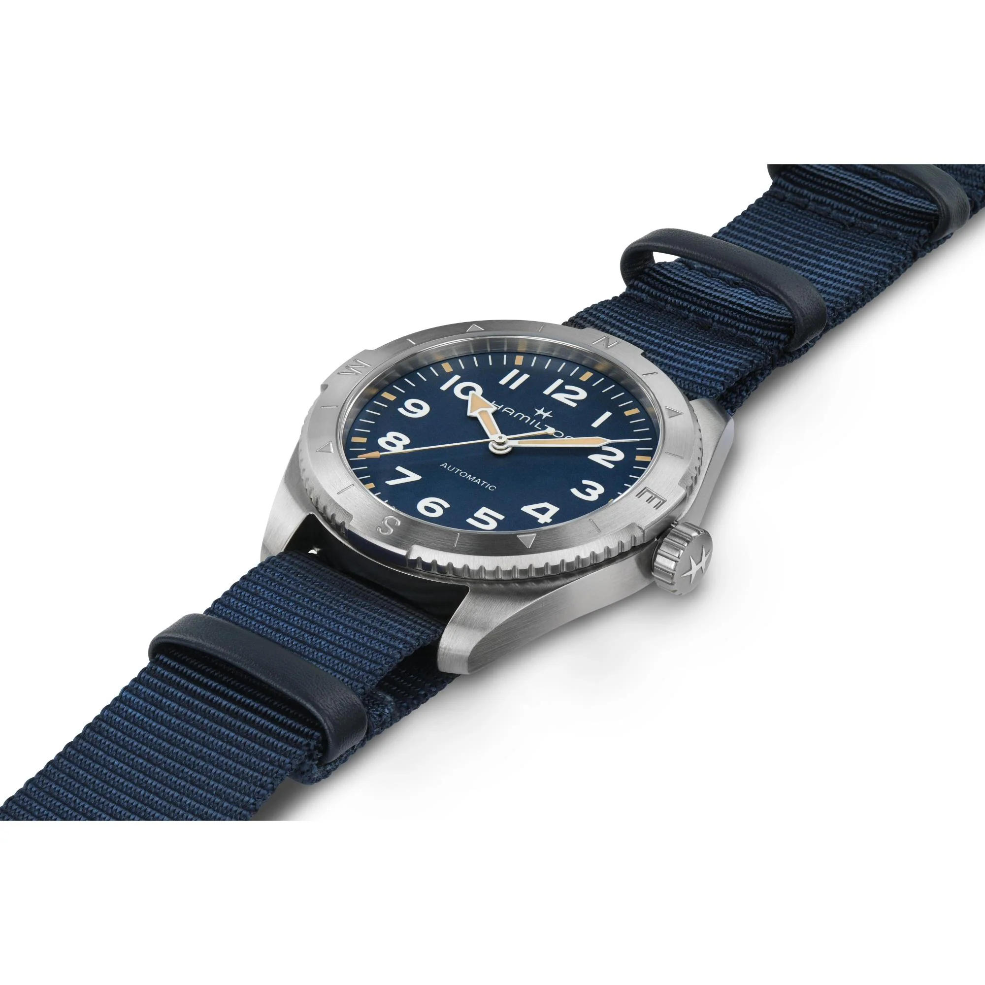 Hamilton Khaki Field Expedition Automatic Blue Dial NATO Strap Men's Watch H70315940 - Image 4