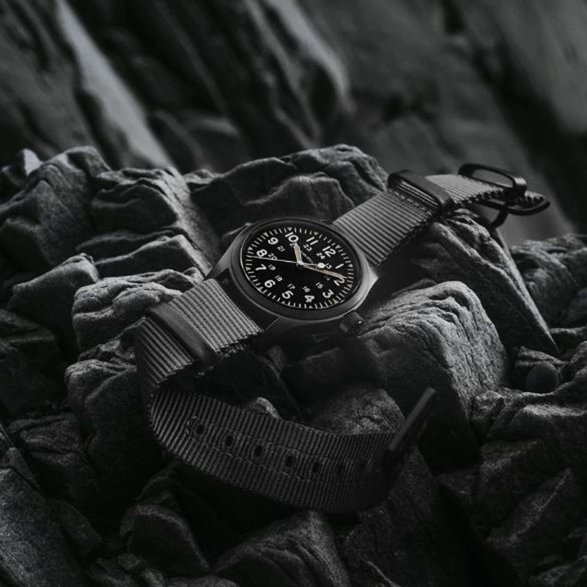 Hamilton Khaki Field Mechanical Black Dial NATO Strap Men's Watch H69409930 - Image 2
