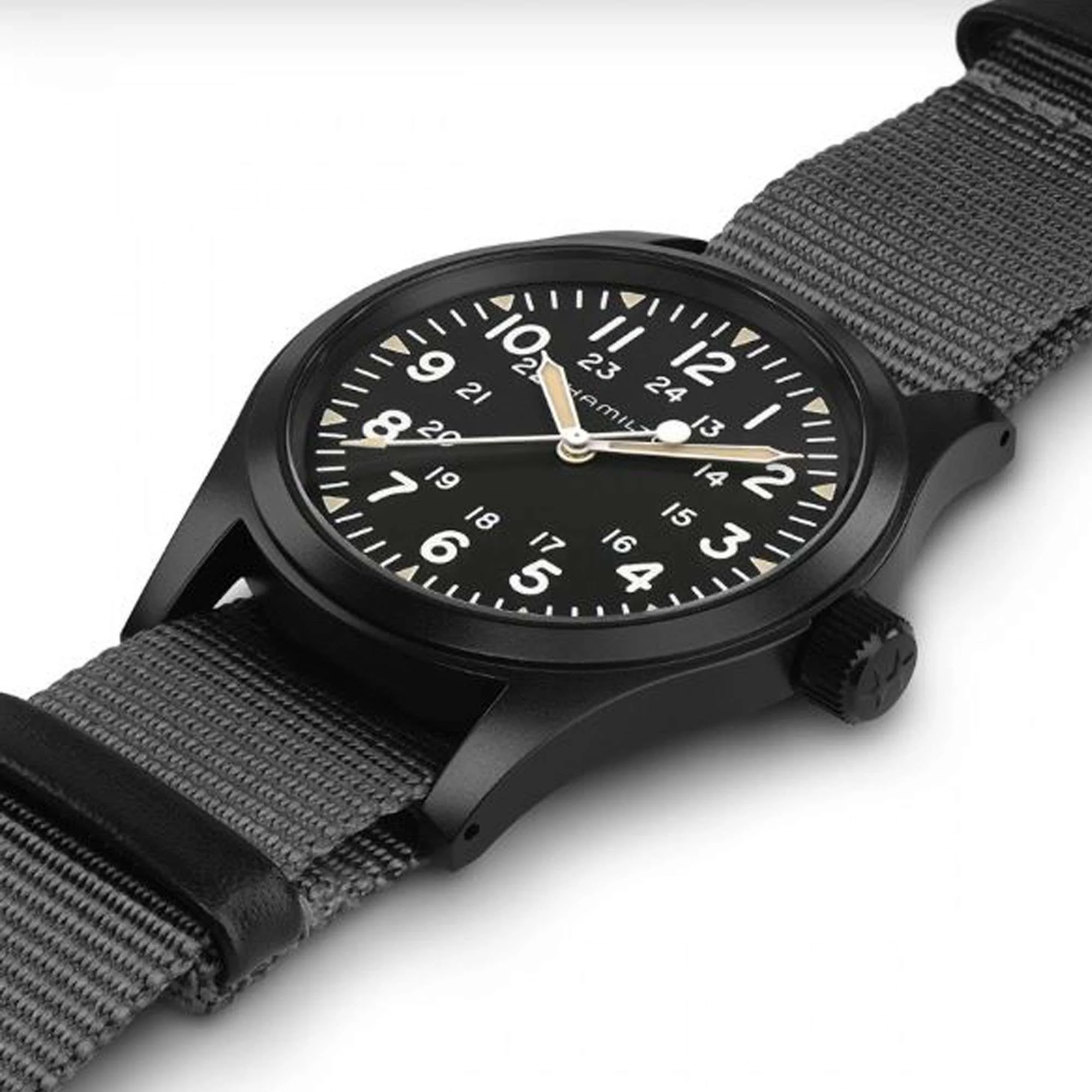 Hamilton Khaki Field Mechanical Black Dial NATO Strap Men's Watch H69409930 - Image 4
