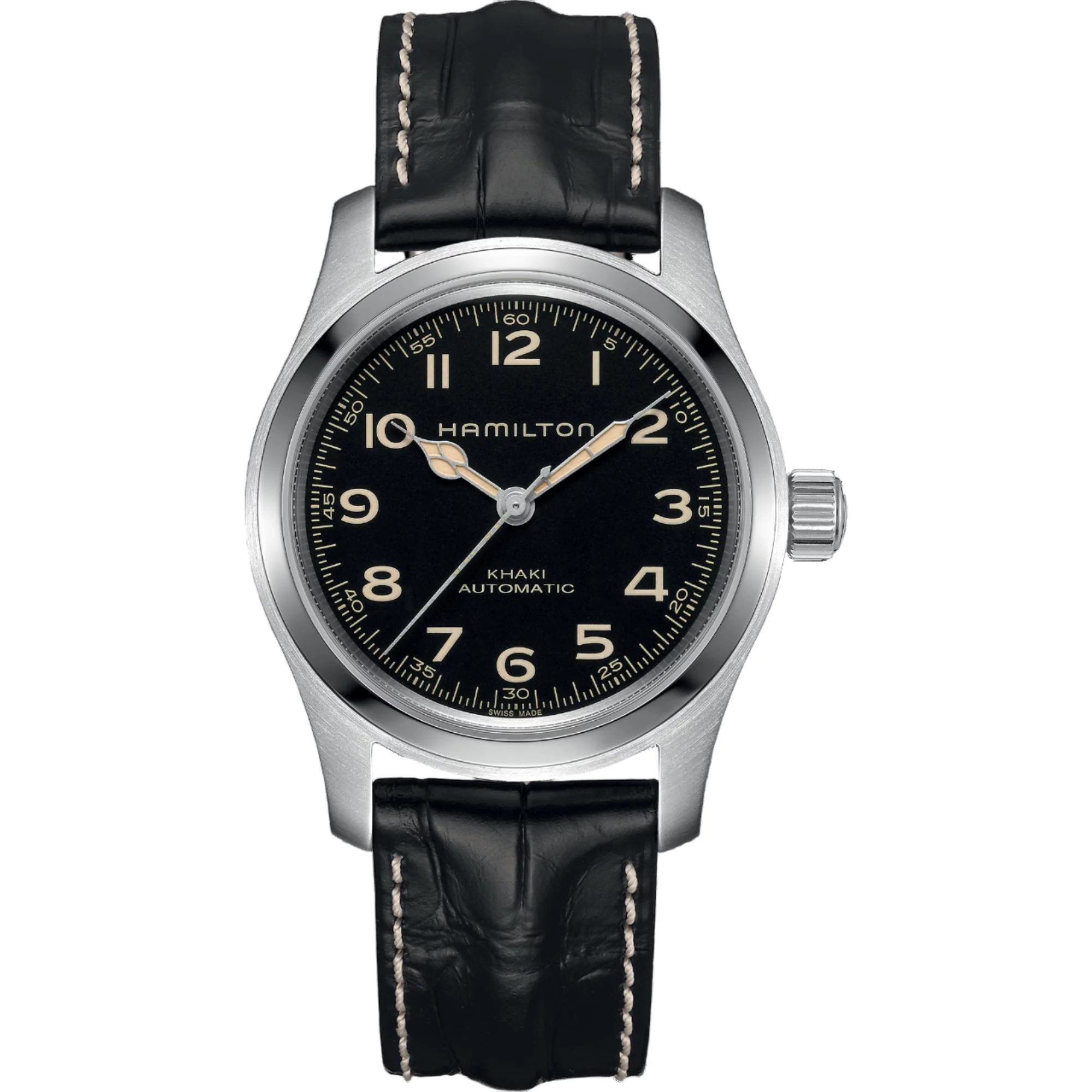 Hamilton Khaki Field Murph Black Dial Men's Watch Bracelet Bundle H70605732 - Image 2
