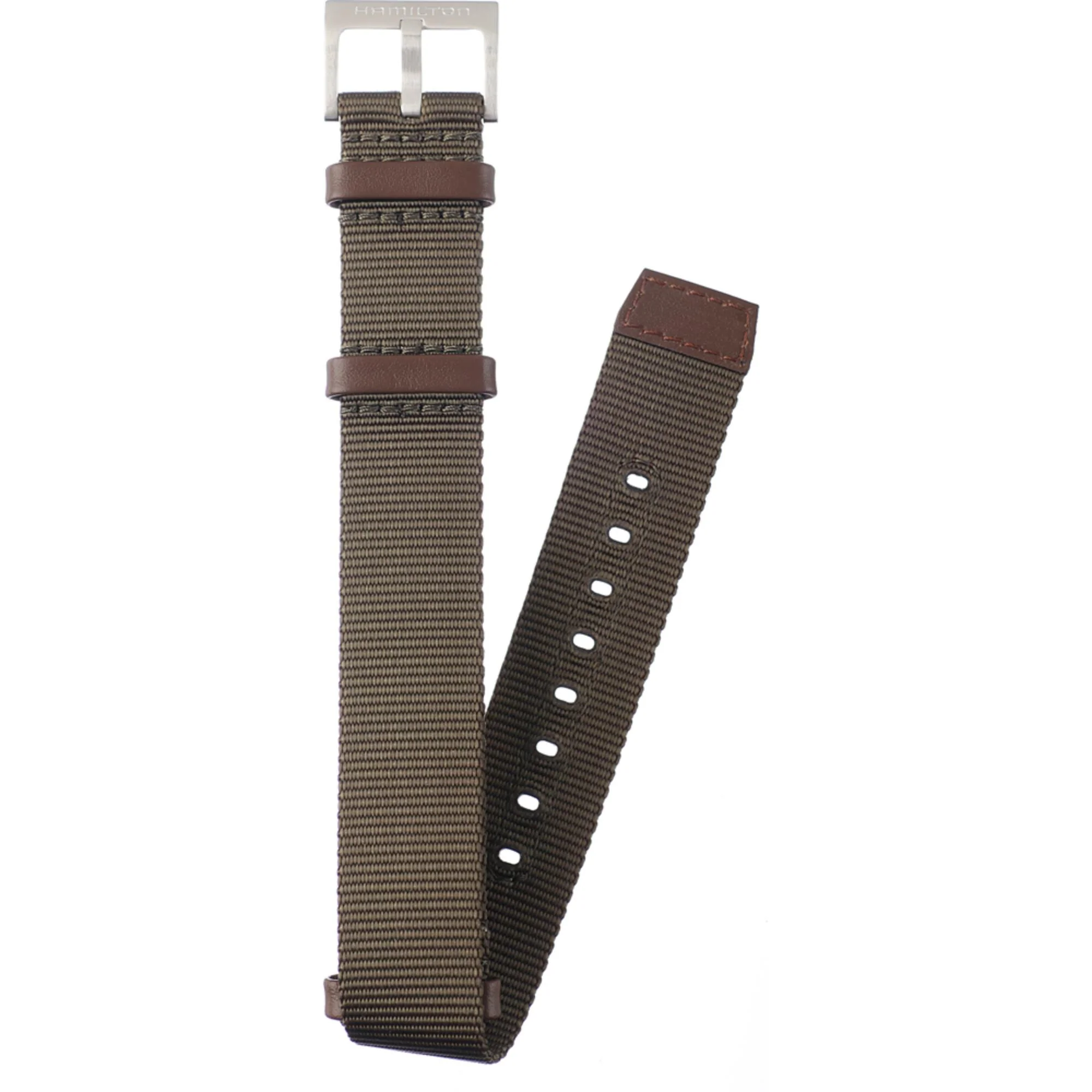 Hamilton Khaki Field Nato Green Watch Strap H690694102 - Image 4