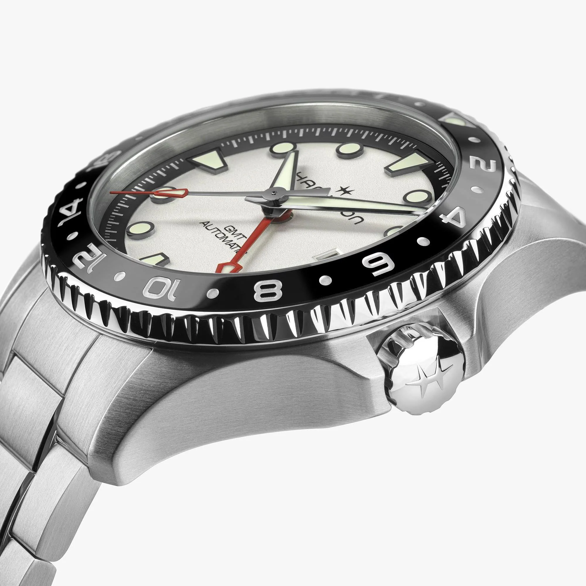 Hamilton Khaki Navy Scuba GMT Automatic Silver Dial Steel Strap Unisex Watch H82555150 - Image 5