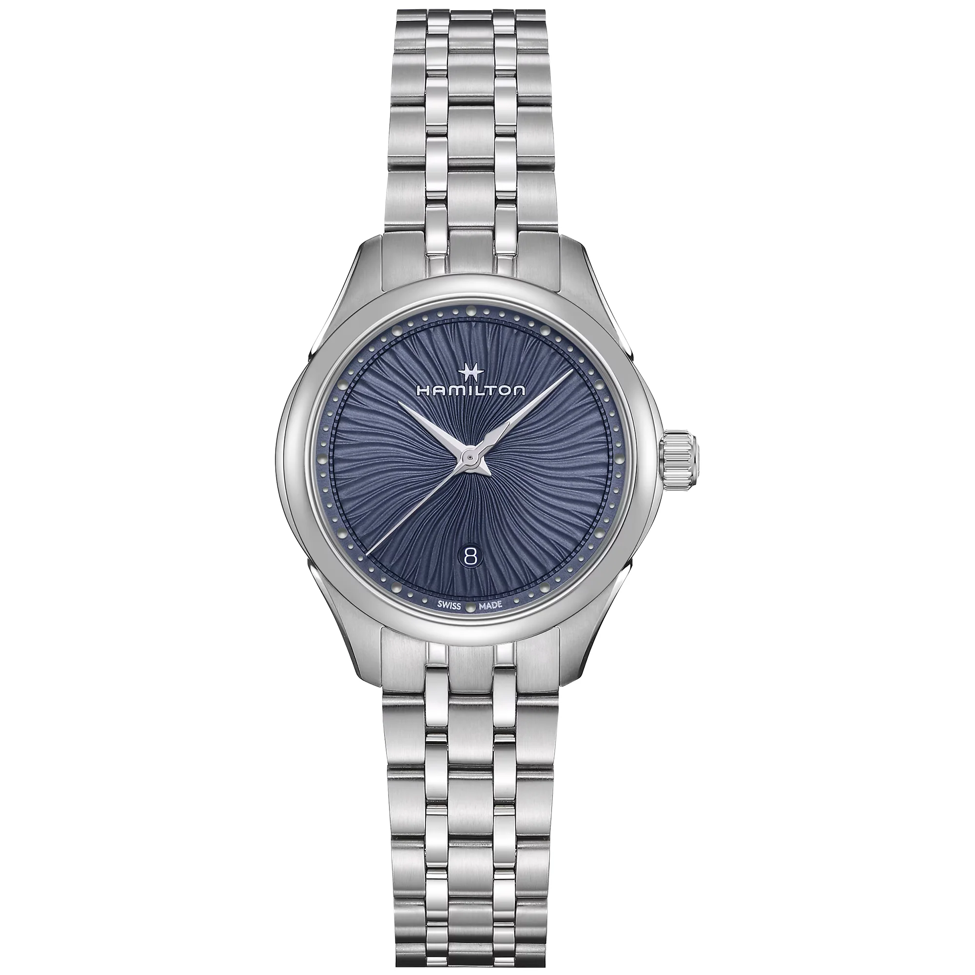 Hamilton Mother of Pearl Blue Dial Stainless Steel Bracelet Ladies Watch H32231140