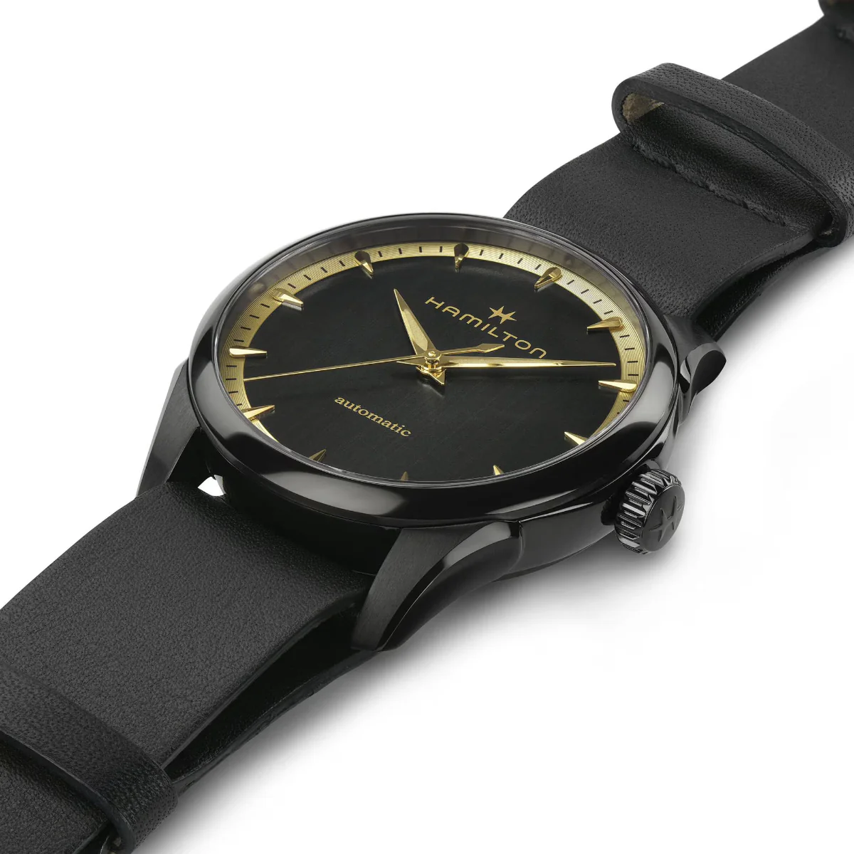 Hamilton Jazzmaster Special Edition Auto Black Dial Leather Strap Ladies Watch H32255730 - Image 6