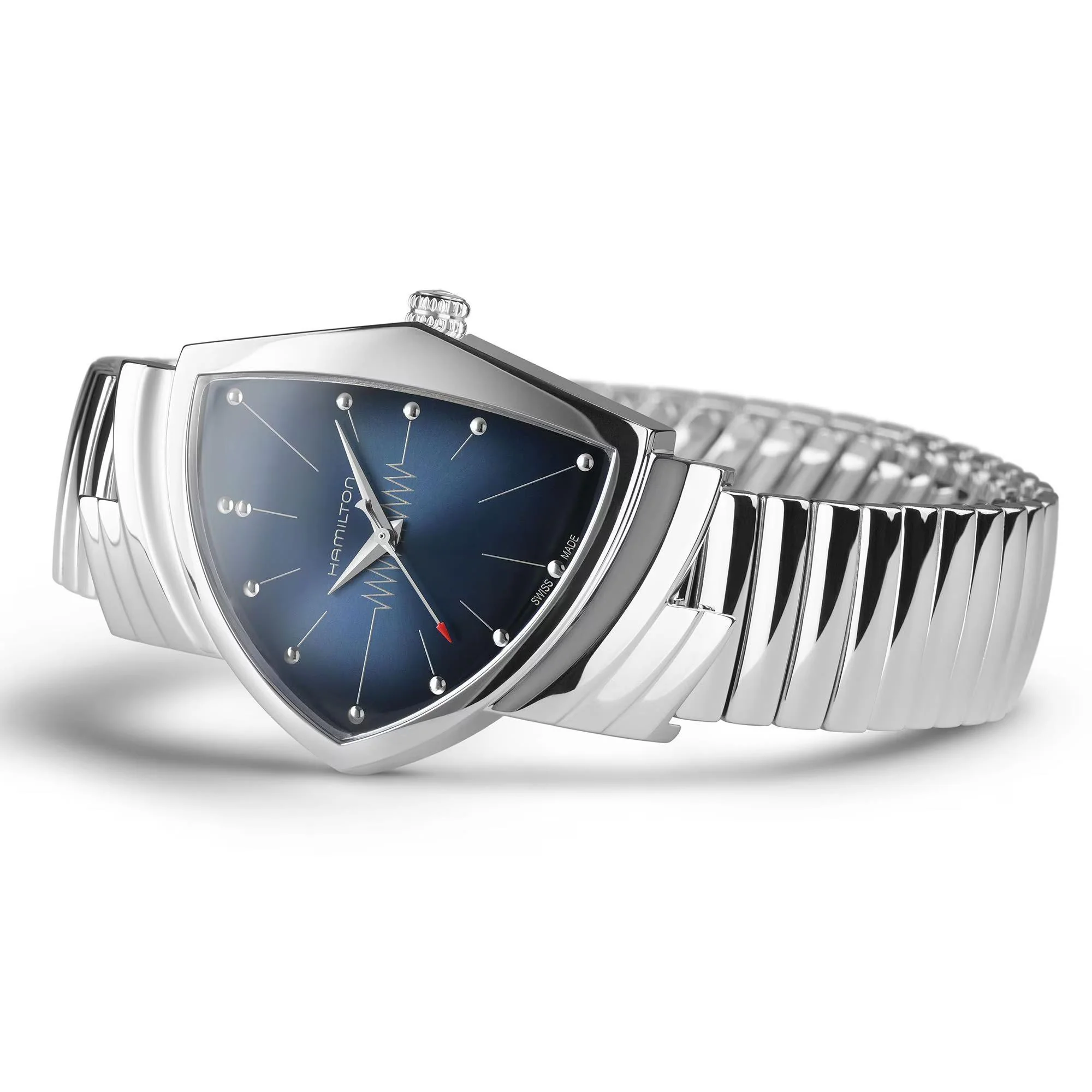 Hamilton Ventura Quartz Blue Dial Steel Strap Unisex Watch H24411142 - Image 3