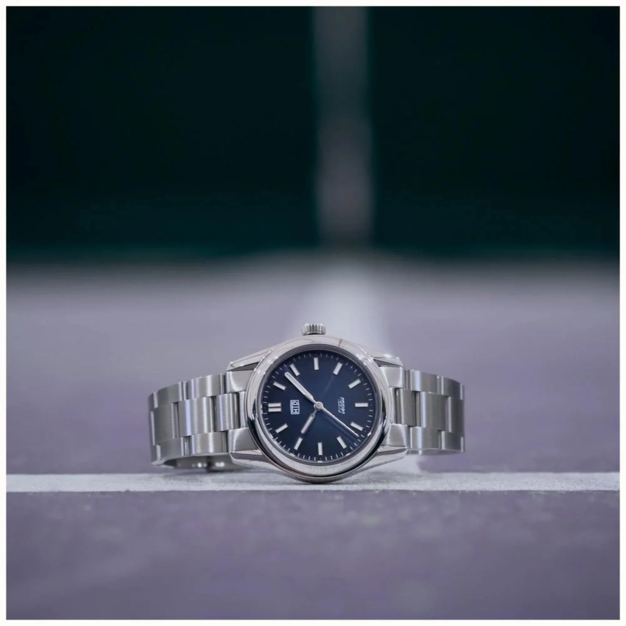 HTD Tennis Chic Automatic Blue Dial Steel Strap Unisex Sports Watch T23S01_C - Image 4