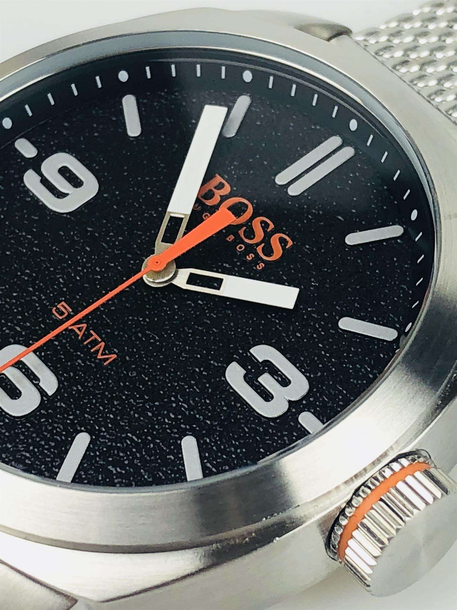 Hugo Boss Orange Cape Town Stainless Steel Mesh Strap Stainless Steel Case Men’s Watch 1550013 - Image 6