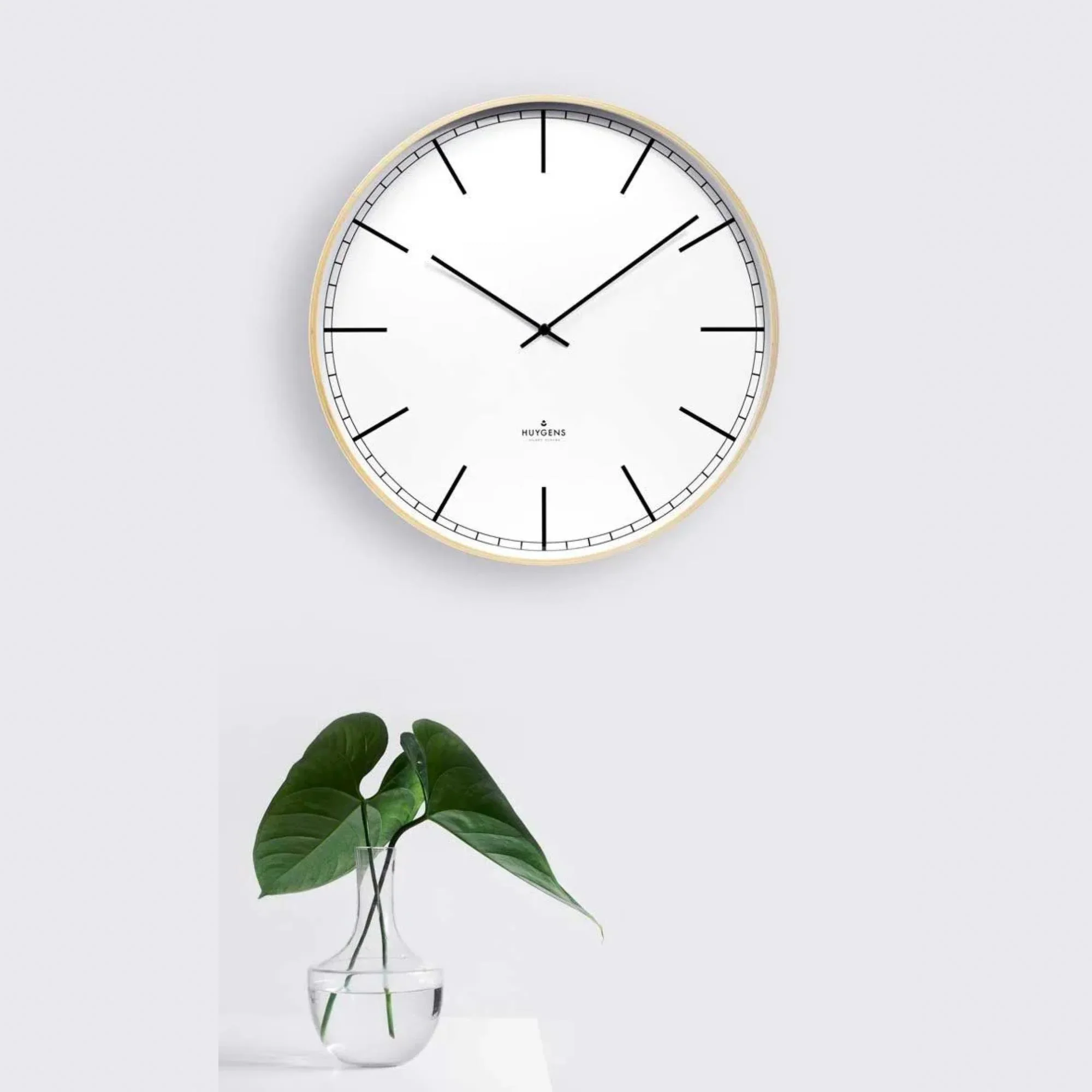 Huygens Wood Arabic Wall Clock 35cm HU17012 - Image 5