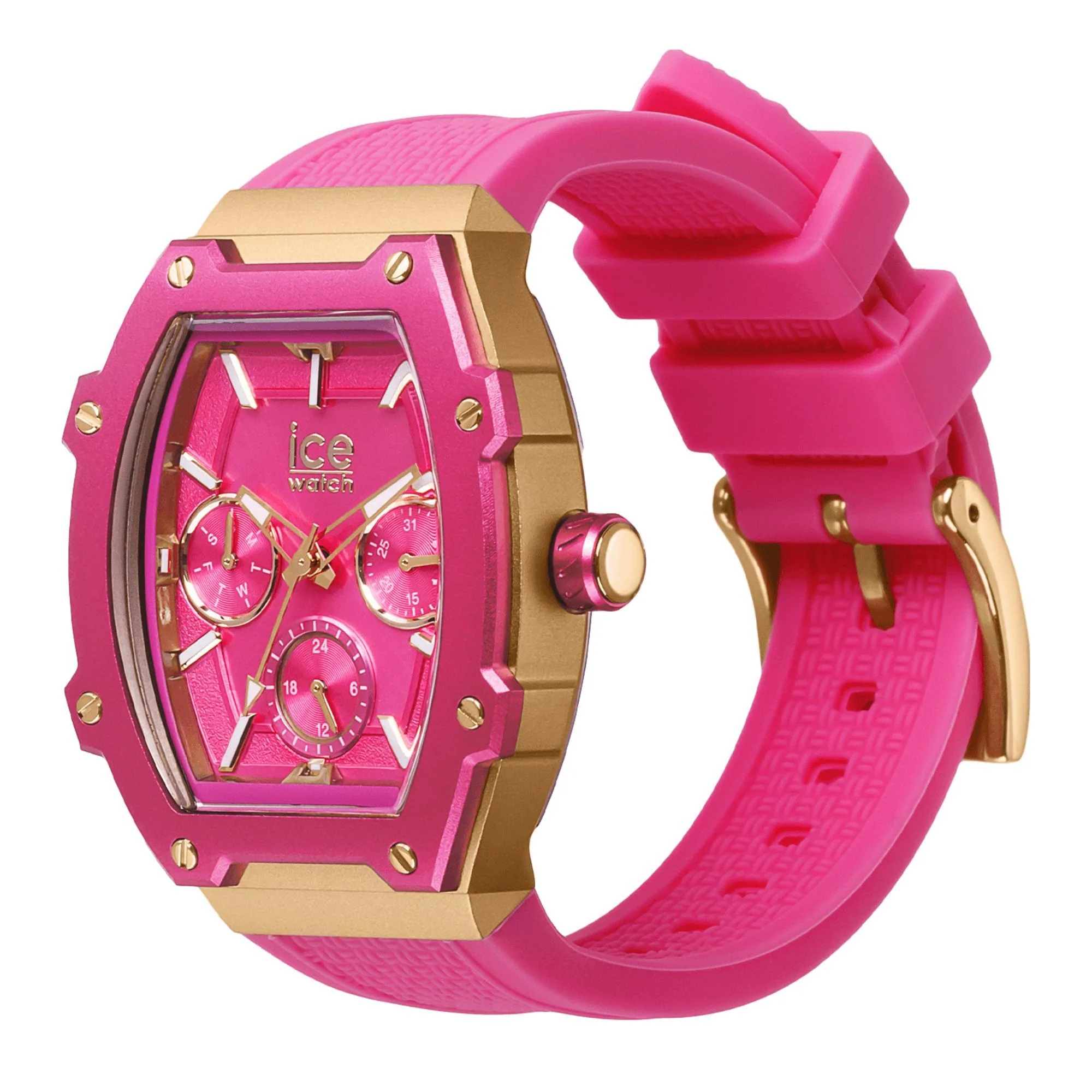 ICE Boliday Quartz Wild Pink Dial Silicone Strap Unisex Watch 023288 - Image 2