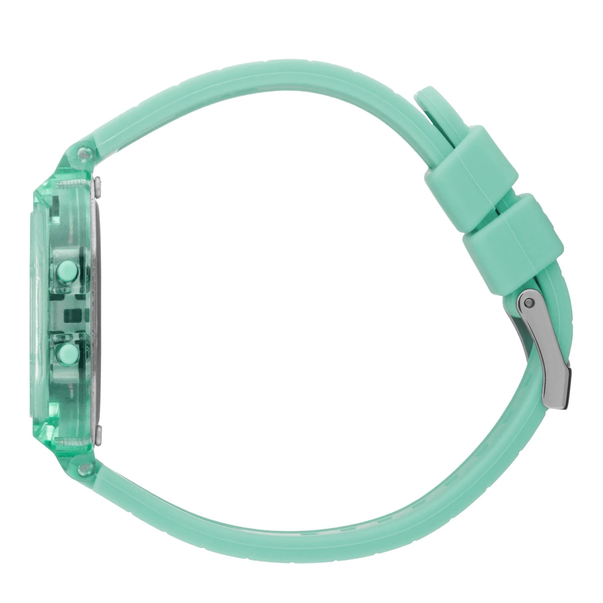 ICE Digit Retro Azure Blue Dial Clear Silicone Strap Digital Men’s Watch 022889 - Image 3