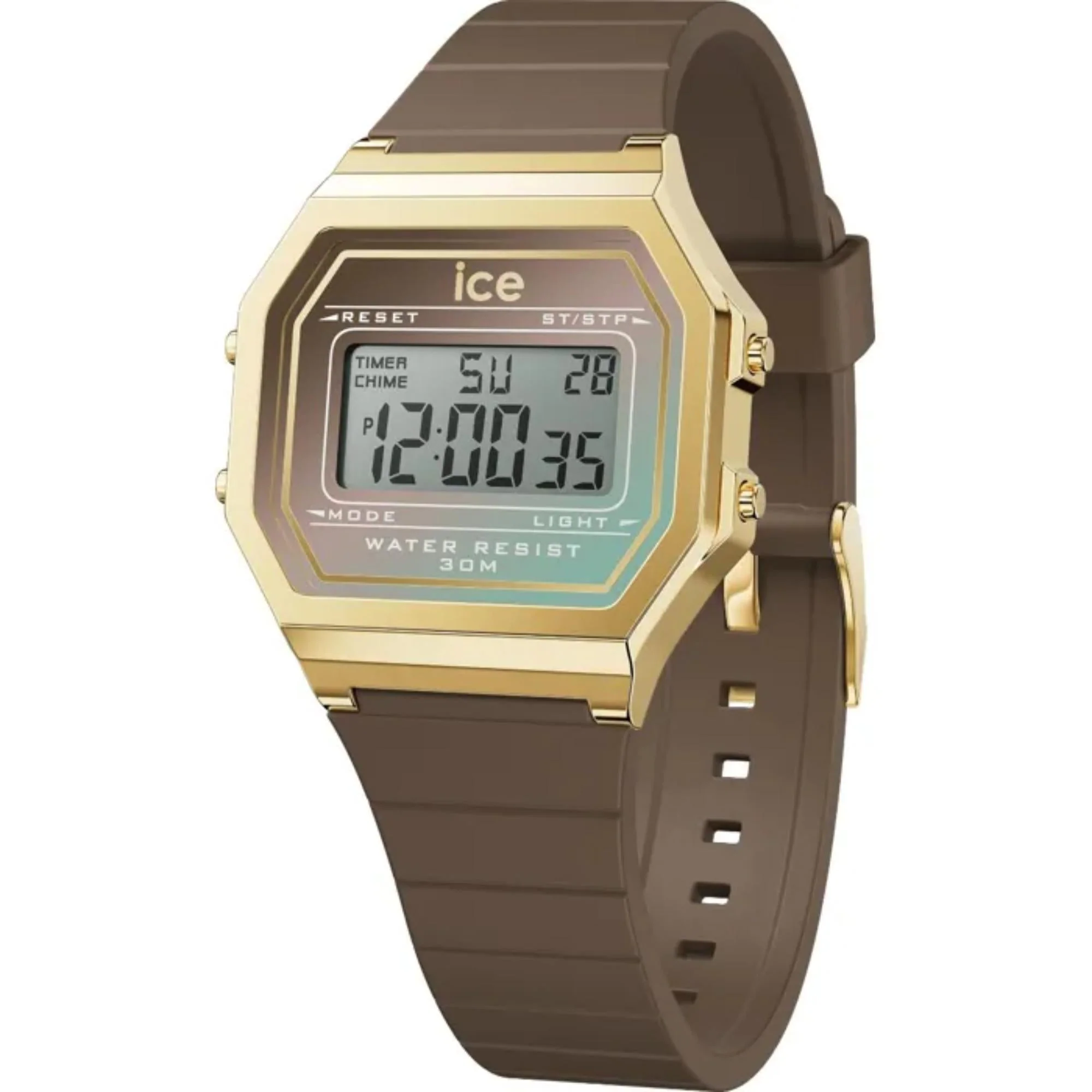 ICE Digit Retro Digital Mocha Shade Dial Small Strap Women’s Watch 023308 - Image 3