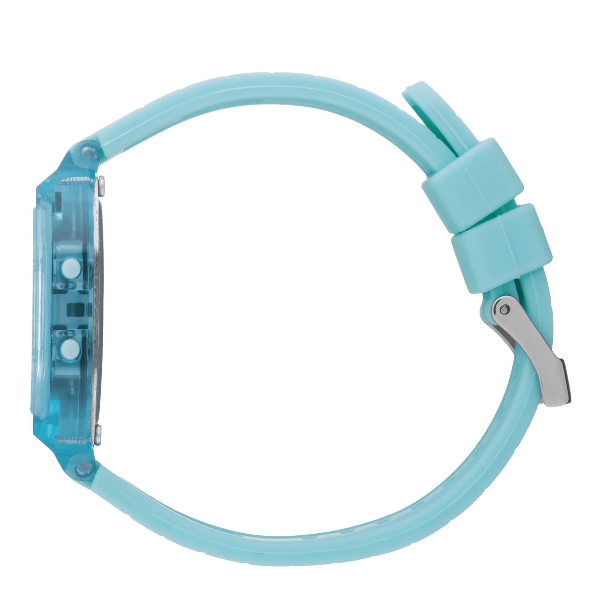 ICE Digit Retro Sky Blue Clear Silicone Strap Digital Men’s Watch 022888 - Image 8